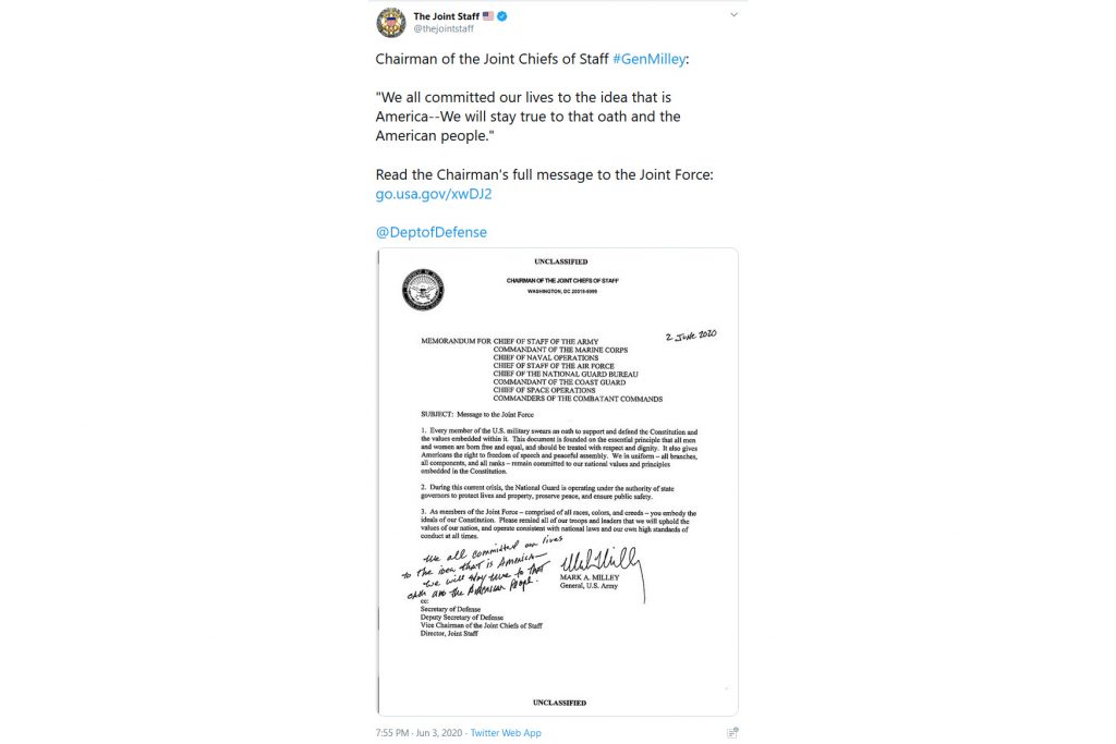 Dokument, Amerika Foto: Printscreen/Twitter/The Joint Staff