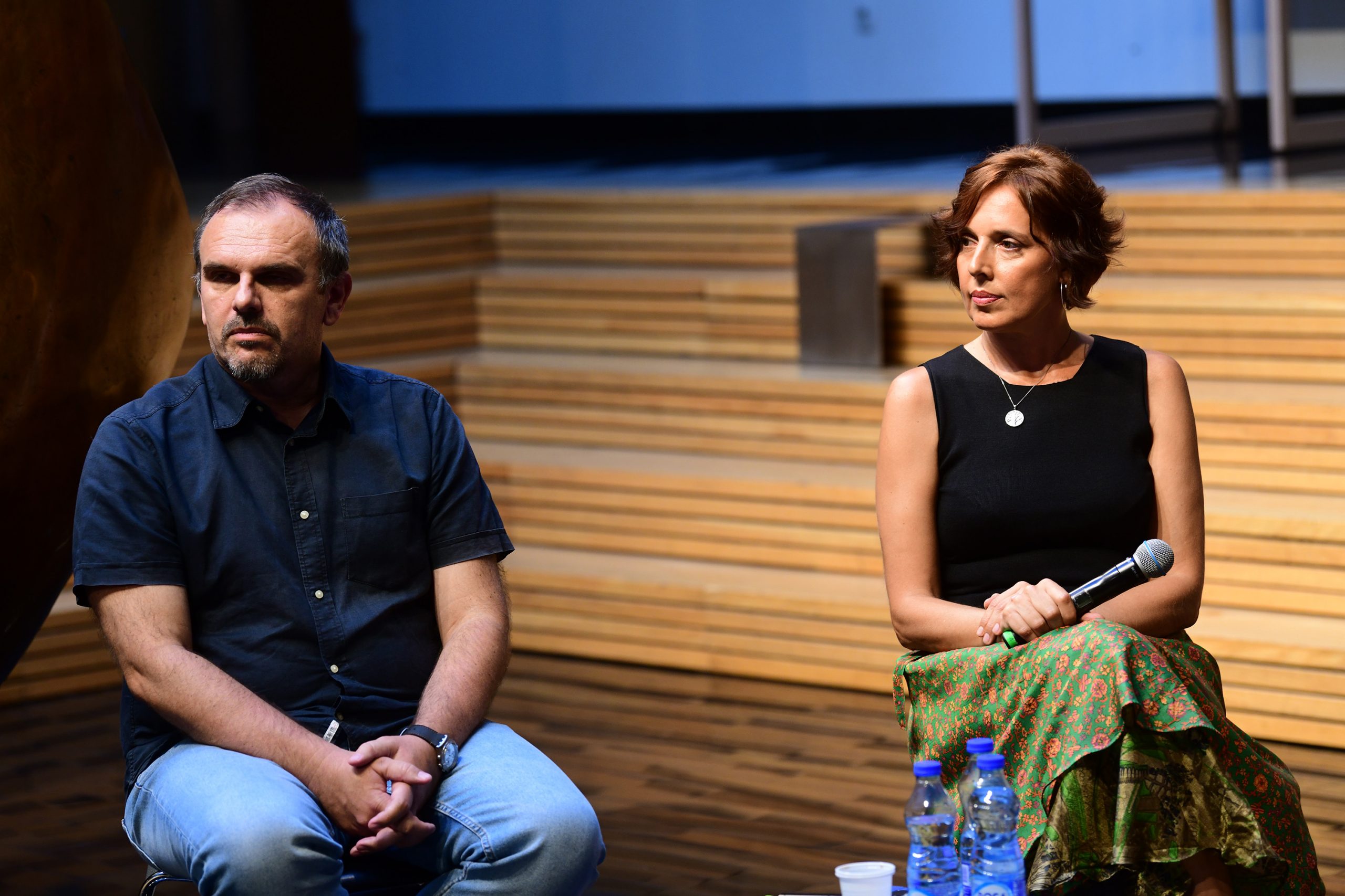 Beograd, 21.08.2020. Narodna biblioteka, Online tribina posvećena Milanu Mladenoviću, Milan Mladenović tribina, Zoran Kostić Cane, Maja Maričić, Aleksandar Žikić, Saša Ilić Moderator: Milena Đorđijević Foto: Goran Srdanov/Nova.rs