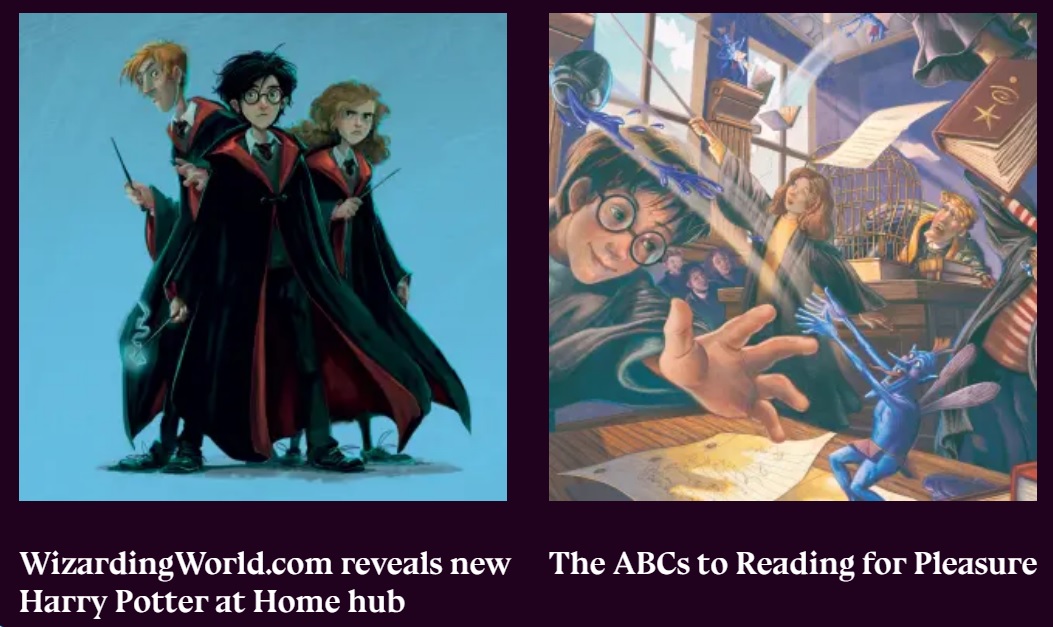 hari poter kod kuce harry potter at home printscreen - wizardingworld.com