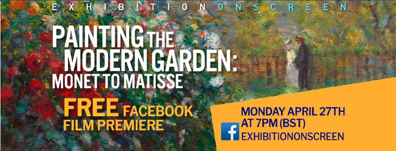 Izlozba od Monea do Matisa - printscreen Facebook Exhibition on Screen