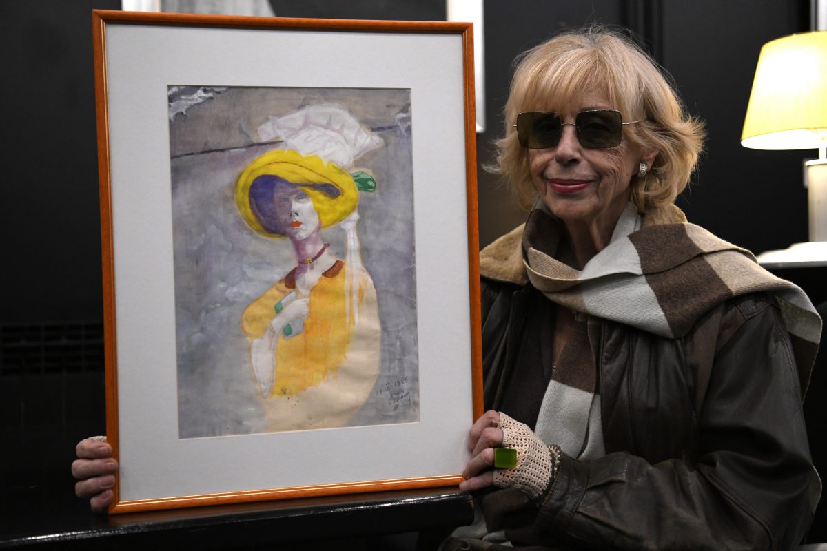 Beograd 22.02.2020
Branka Petric, glumica, udovica Bekima Fehmija (tema Bekim Fehmiju)
Portret svoje zene Branke Petric koji je naslikao pokojni glumac 1985. godine
FOTO: Nemanja Jovanovic / Nova.rs