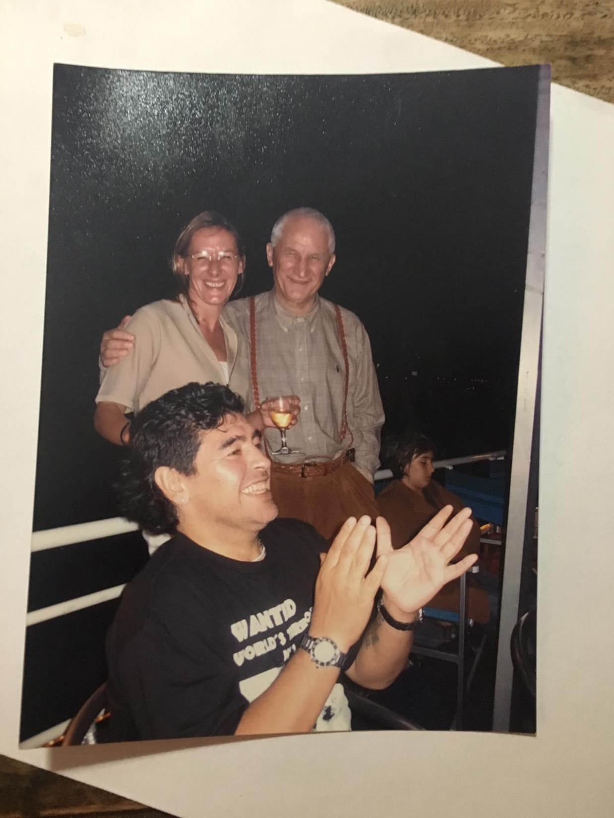 Olja Bećković, Matija Bećković, Dijego Armando Maradona Foto: Privatna arhiva Olje Bećković