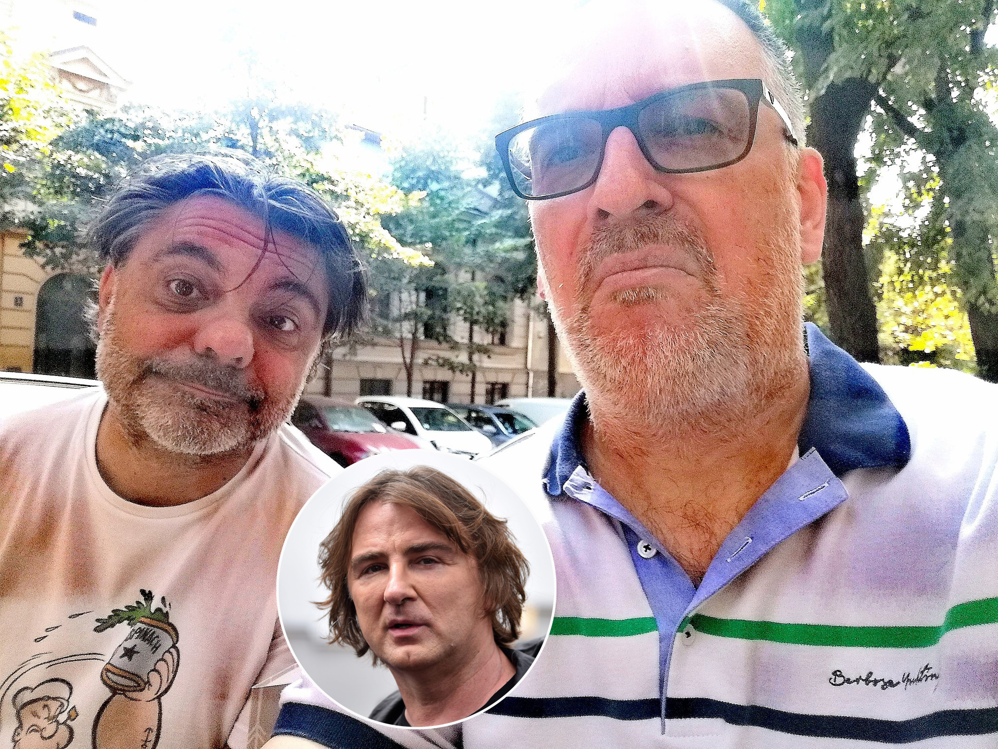 Igor Brakus, Smiljan Banjac, Željko Mitrović, kombo Foto: Twitter/Obavezno-Neobavezno sa Brakusom i Banjcem/@ObaveznoN