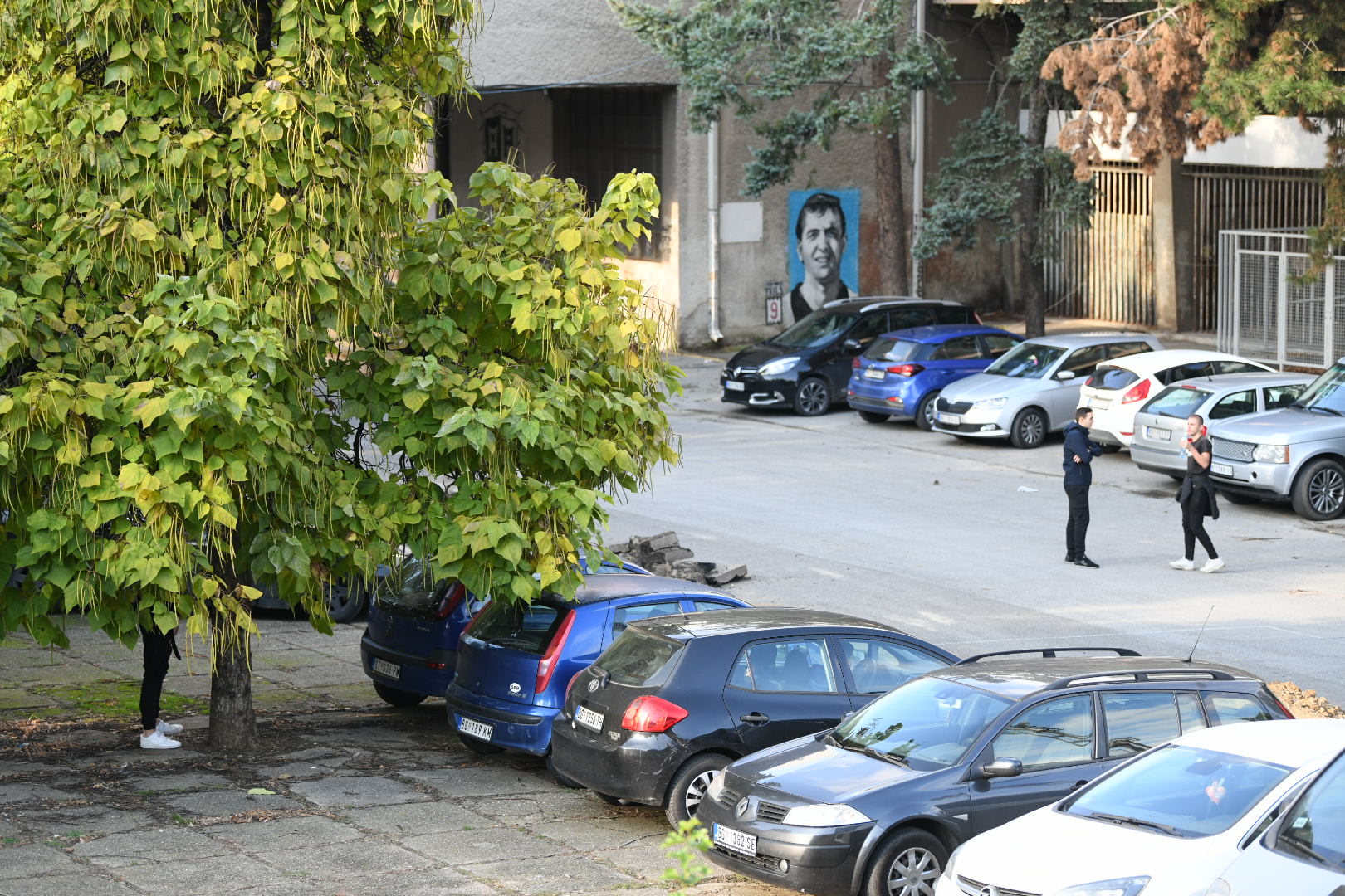 Beograd 18.10.2020. Atmosfera pred derbi koji se igra bez publike, policija, stitovi, foto Vesna Lalic Nova rs