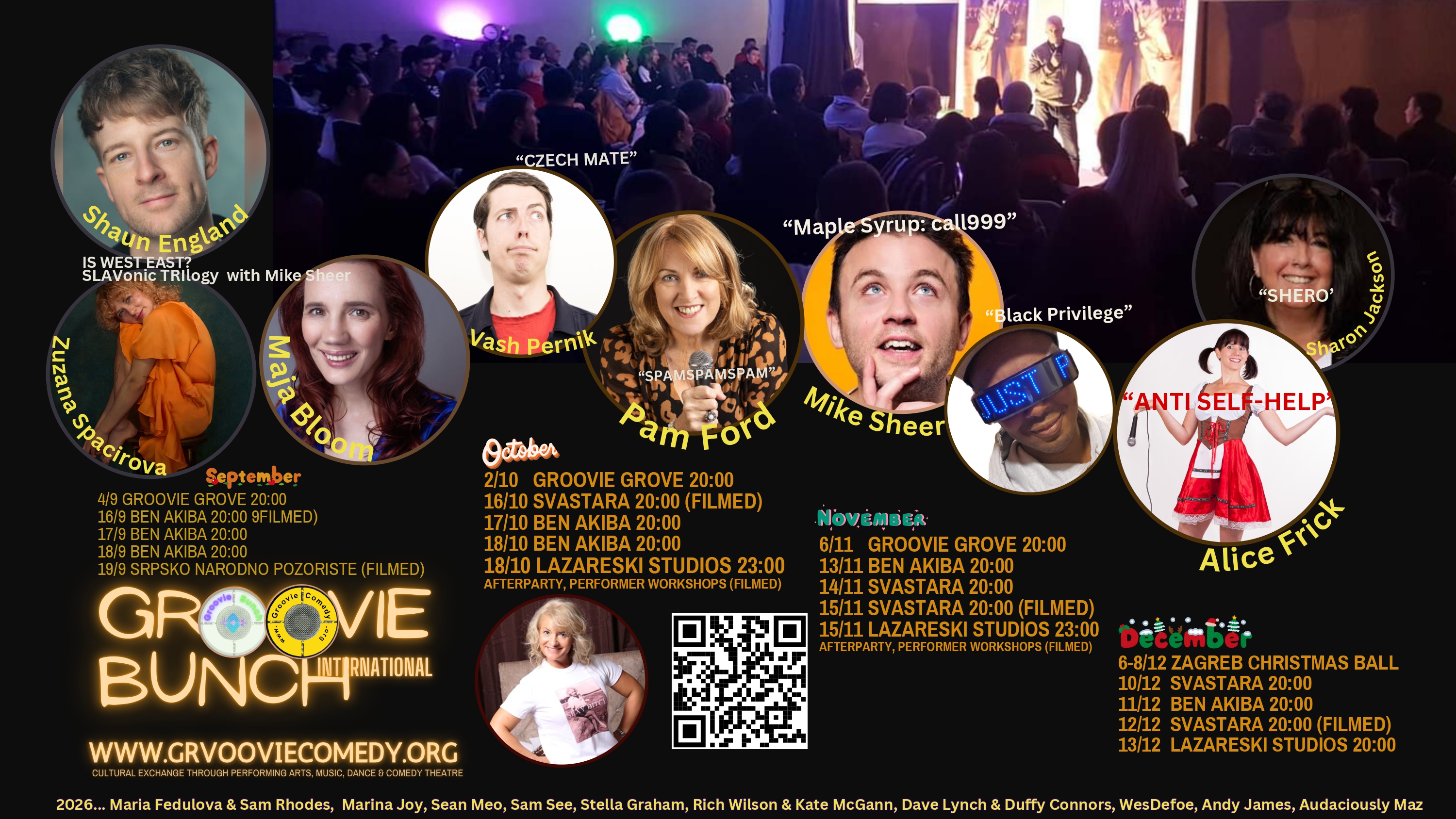 GROOVIE, program - Srbija (septembar-decembar 2025)