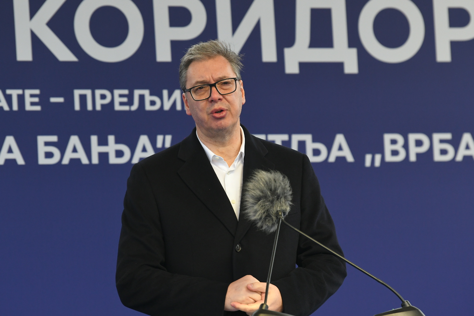 Vrnjačka Banja 24. decembar 2025. Otvaranje deonice na auto-putu E-761 (Moravski koridor) petlja ,,Vrnjačka banja” - petlja “Vrba”  Foto:Marko Ljutica