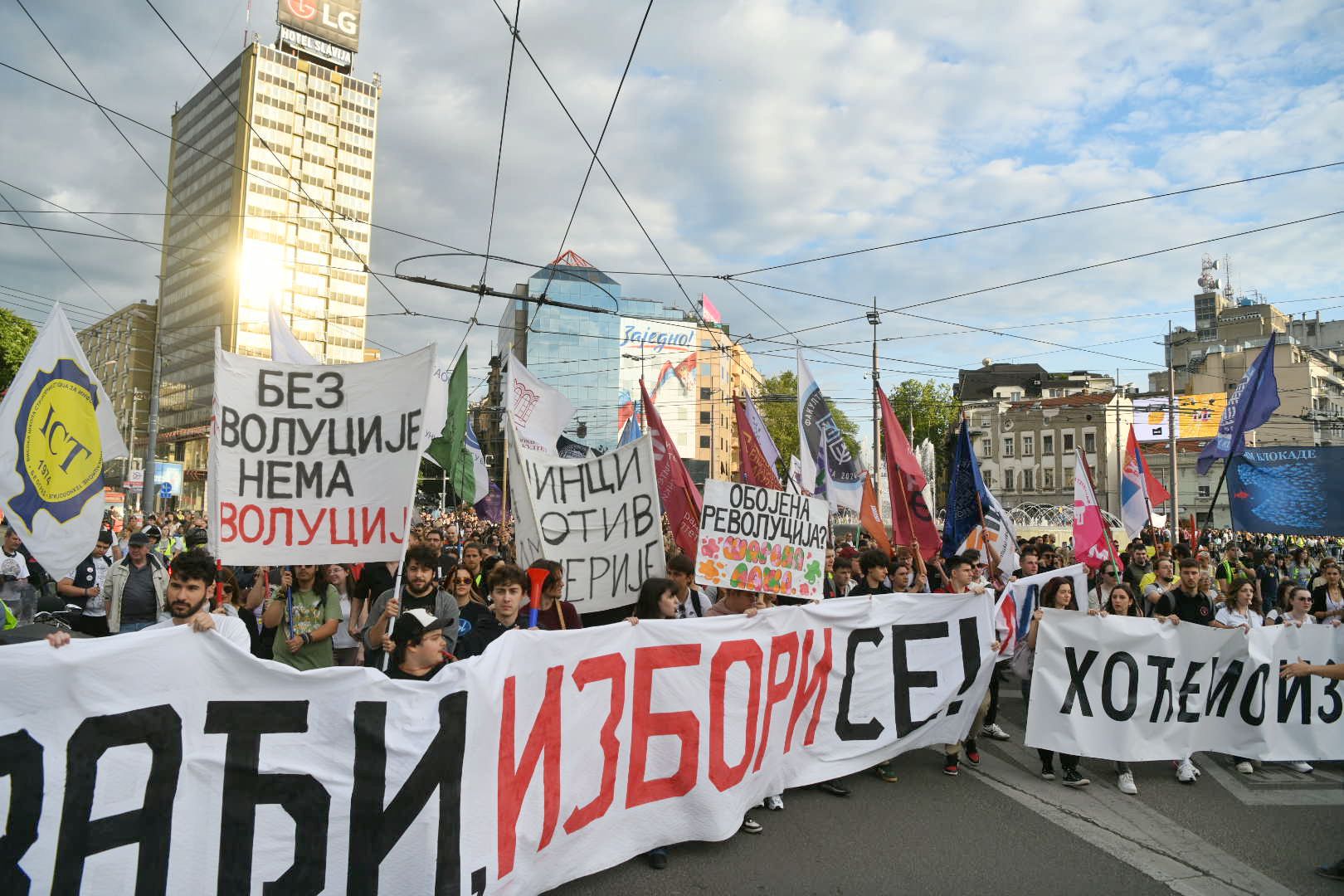 Beograd 30. maj 2025. Slavija, Protest studenata hocemo izbore, pod nazivom "Svi na ulice", studenti Foto: Filip Krainčanić/Nova.rs  hoćemo izbore