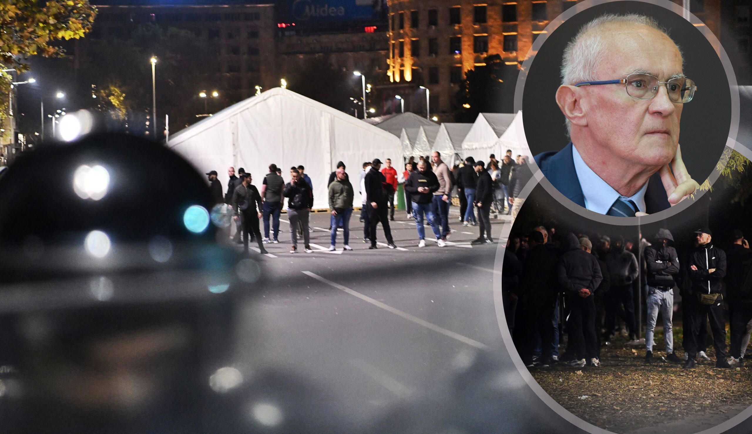 Beograd 02.11.2025. Skup podrške Dijani Hrki ispred platoa Narodne Skupštine. Dijana Hrka otpočela je štrajk glađu. Okupljeni građani, narod, protest. Foto: Goran Srdanov/Nova.rs molim za kombo ćacilend i slika rodoljuba šabića