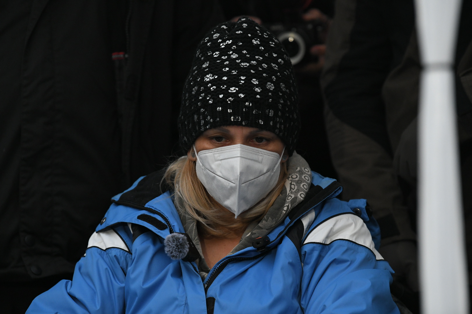 Beograd 12. novembar 2025. Dijana Hrka štrajk gladju 11 dan obraćanje medijima Foto:Marko Ljutica