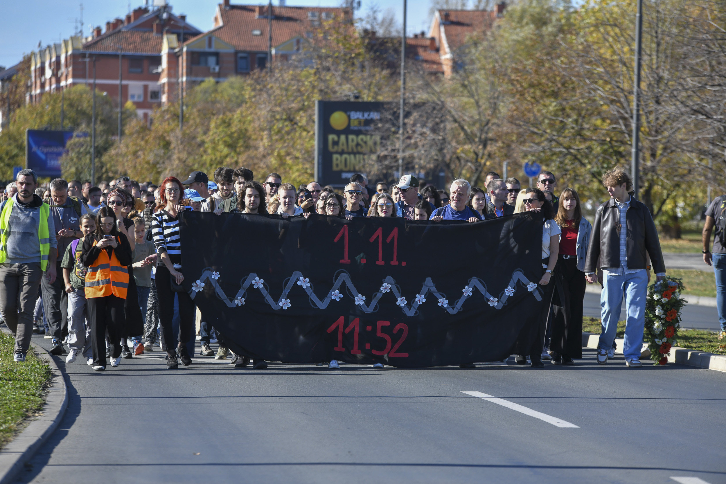 Komemorativni skup u Novom Sadu, godinu dana od pada nadstrešnice Foto Nova.rs nenad m (18)