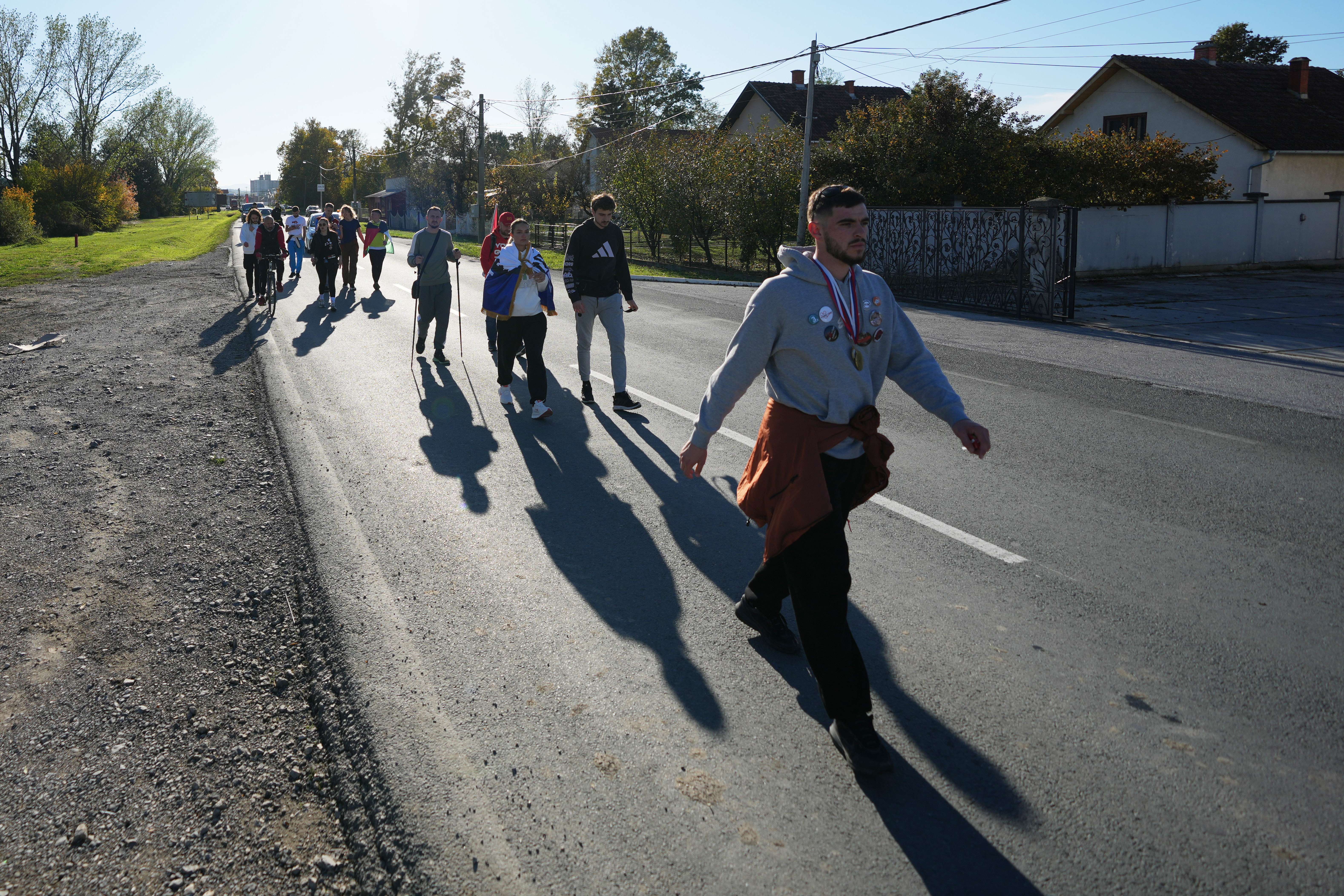 Serbia Students March studenti Novi Pazar pešače pešaci