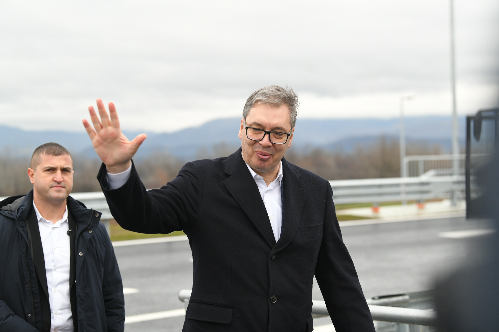 Vrnjačka Banja 24. decembar 2025. Otvaranje deonice na auto-putu E-761 (Moravski koridor) petlja ,,Vrnjačka banja” - petlja “Vrba”  Foto:Marko Ljutica
