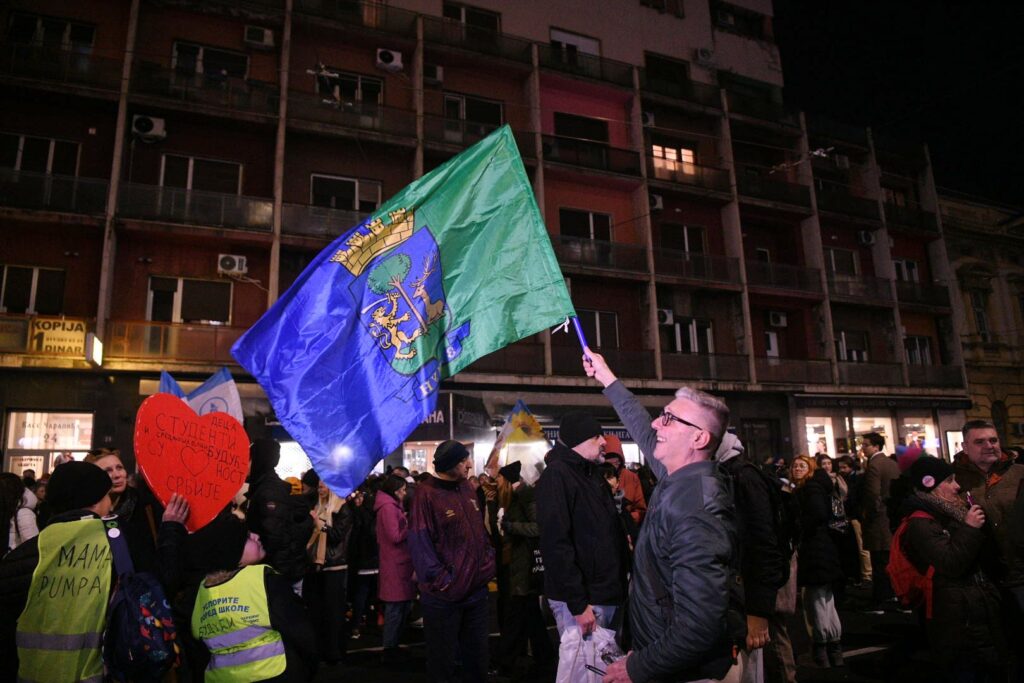 Beograd, 27.01.2026. Rektorat, studentski protest „Znanje je moć“, povodom školske slave Svetog Save ispred rektorata Foto: Filip Krainčanić/Nova.rs