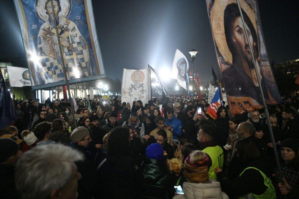 Beograd, 27.01.2026. Hram Sv. Save, studentski protest „Znanje je moć“, povodom školske slave Svetog Save Foto: Filip Krainčanić/Nova.rs