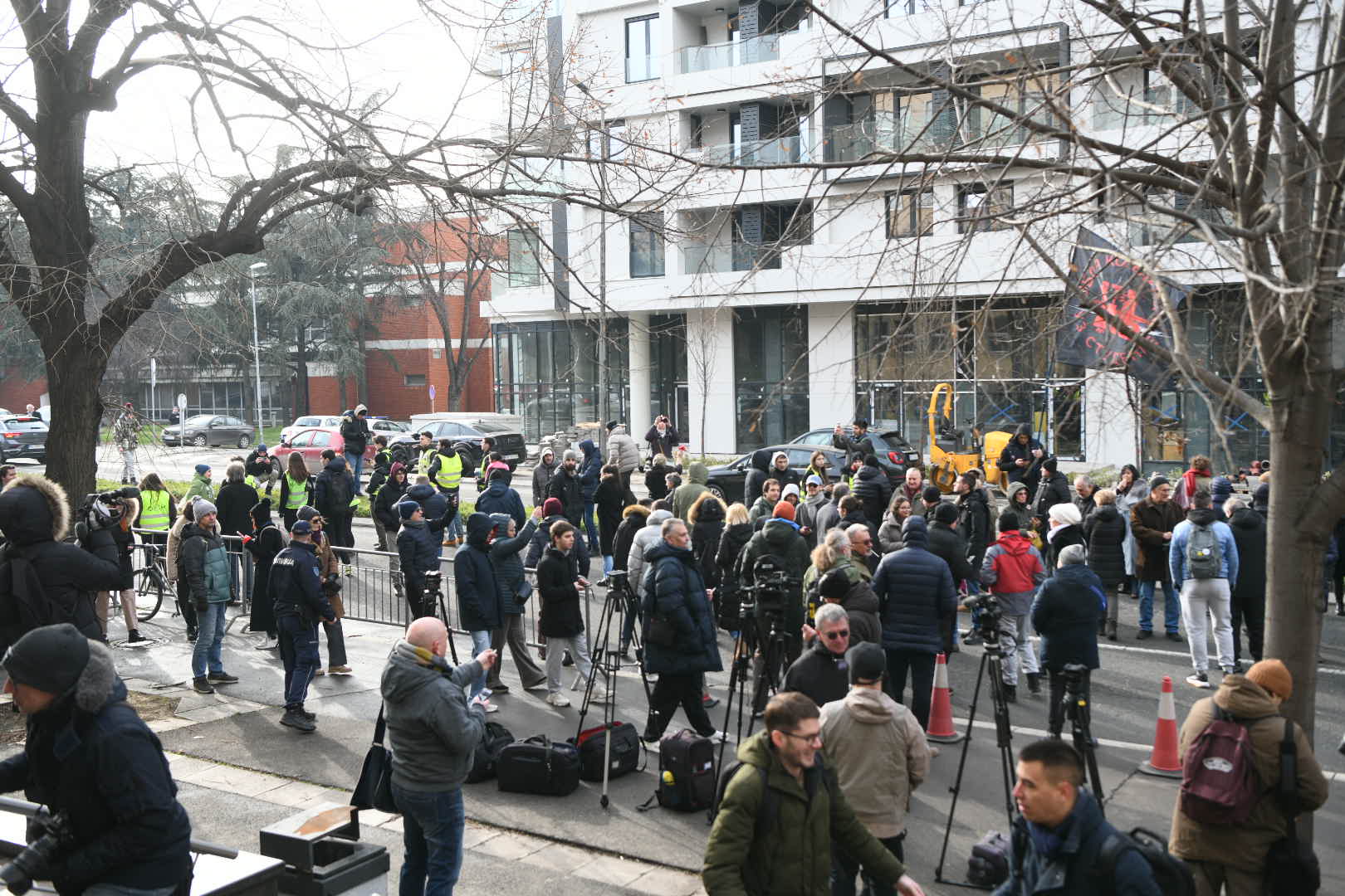 Beograd 04. februar 2026. Studenti protest Generalštab okupljanje ispred Specijalnog suda u Ustaničkoj ulici povodom početka suđenja Nikoli Selakoviću ministru kulture u vezi sa slučajem Generalštab Foto:Filip Krainčanić/Nova.rs