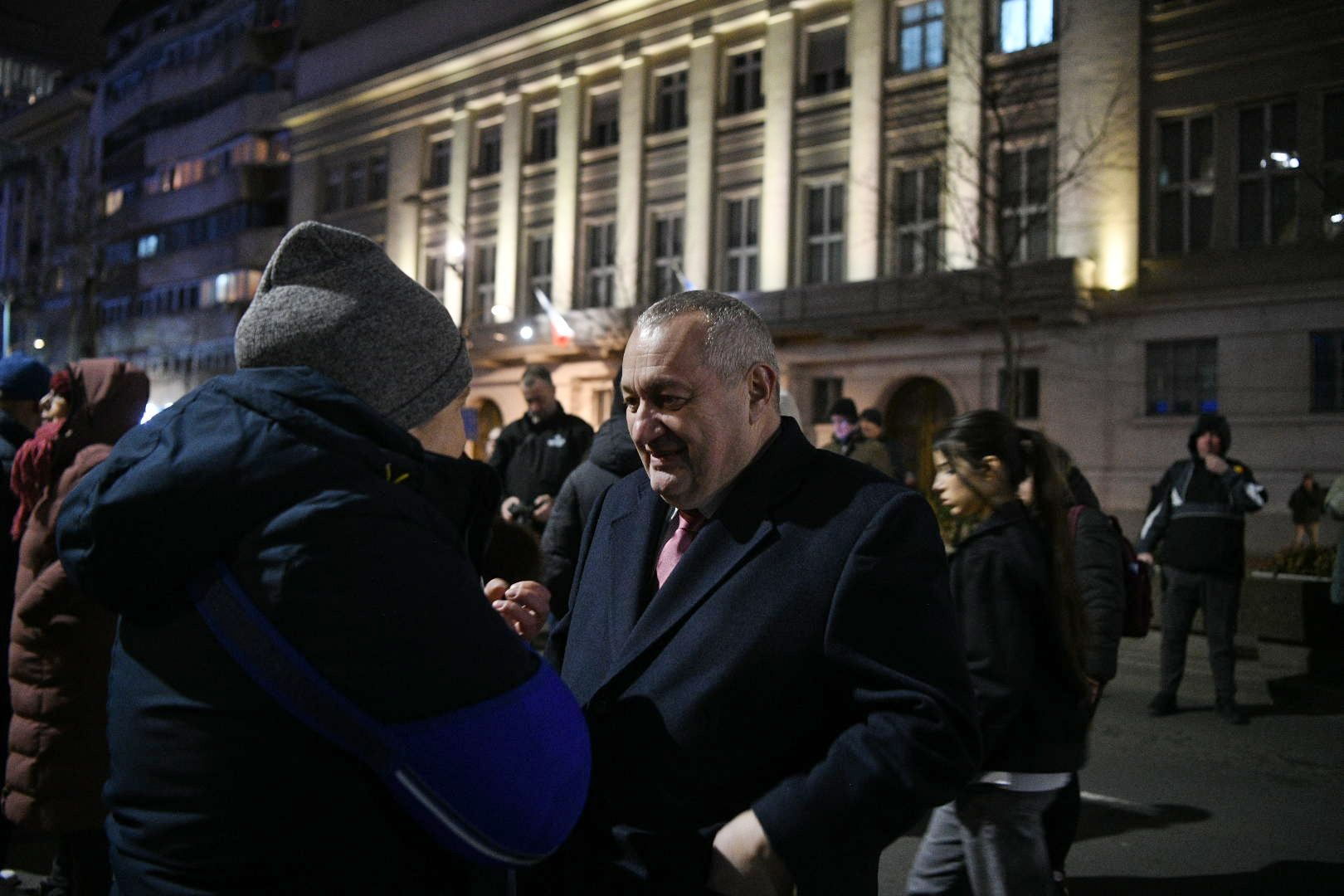 Beograd 09. februar 2026. Protest u znak podrške zaposlenima u pravosuđu pod nazivom "Smene umesto čestitki" ispred zgrade Ustavnog suda Foto:Filip Krainčanić/Nova.rs