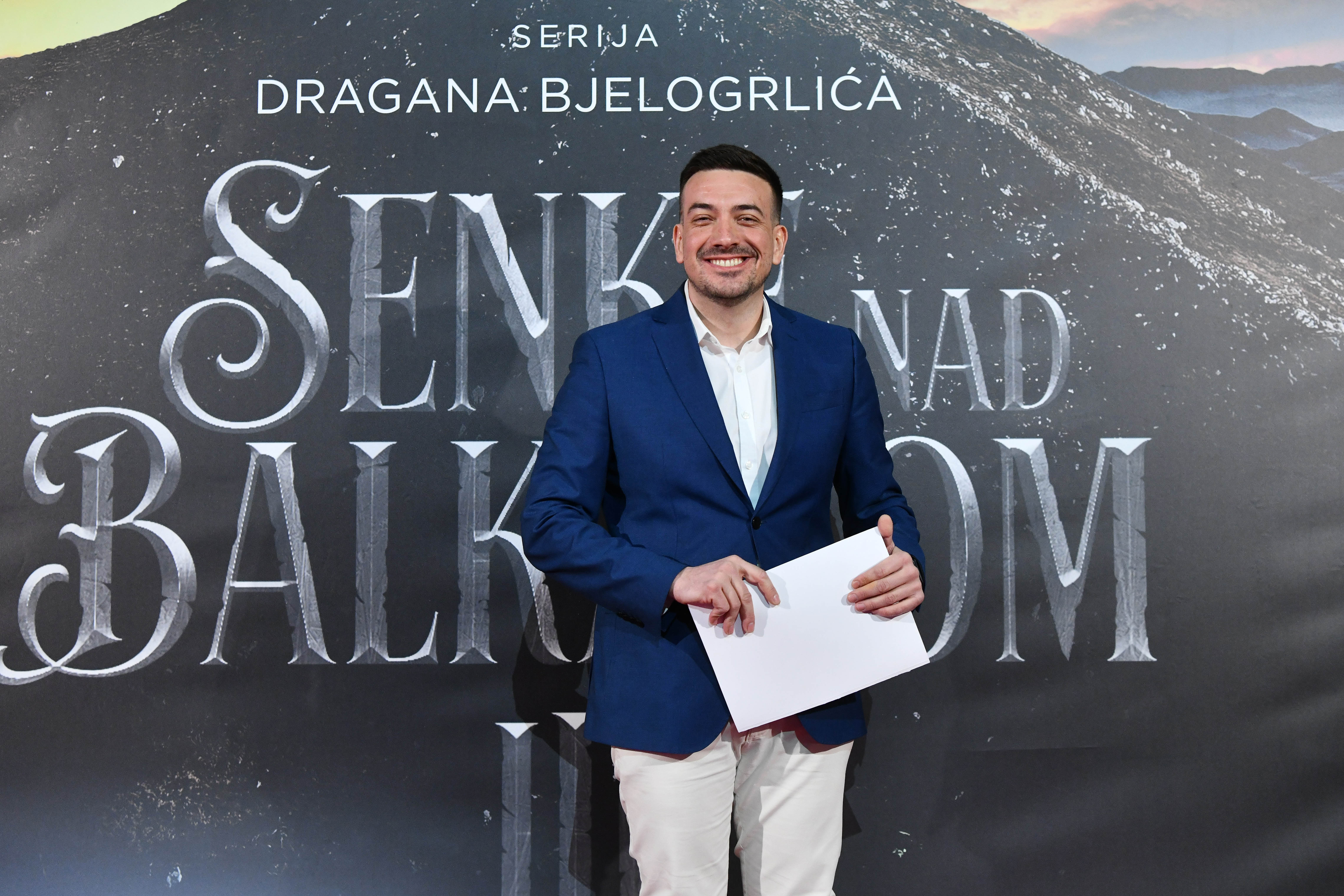 Beograd 16.03.2026. Marko Novičić. Premijera prve epizode treće sezone domaće serije Senke nad Balkanom, u MTS dvorani. Serija Senke nad Balkanom 3, premijera, prva epizoda Foto: Goran Srdanov/Nova.rs