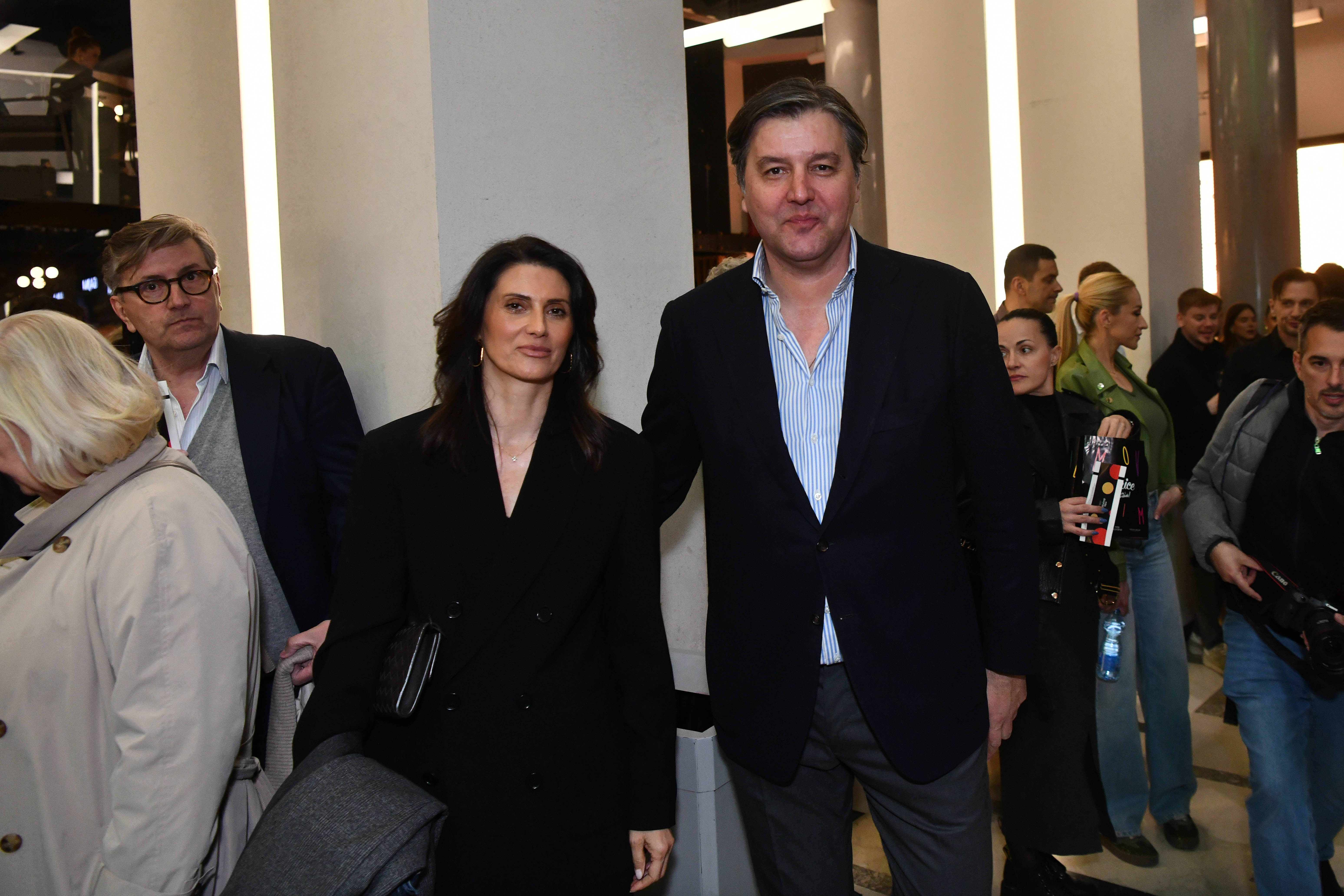 Beograd 16.03.2026. Ivana Bodiroga, Dejan Bodiroga. Premijera prve epizode treće sezone domaće serije Senke nad Balkanom, u MTS dvorani. Serija Senke nad Balkanom 3, premijera, prva epizoda Foto: Goran Srdanov/Nova.rs