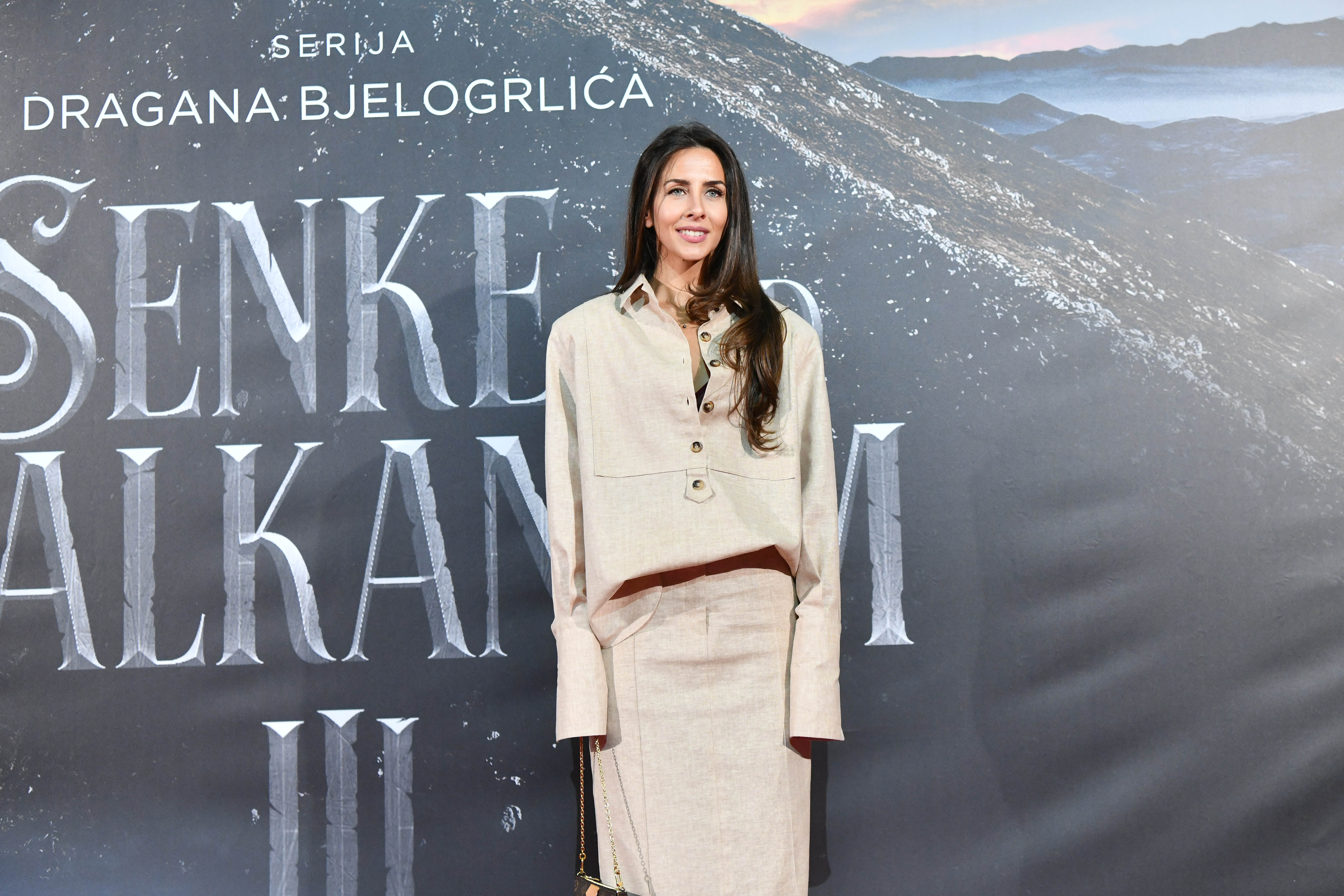 Beograd 16.03.2026. Ivana Dudić. Premijera prve epizode treće sezone domaće serije Senke nad Balkanom, u MTS dvorani. Serija Senke nad Balkanom 3, premijera, prva epizoda Foto: Goran Srdanov/Nova.rs