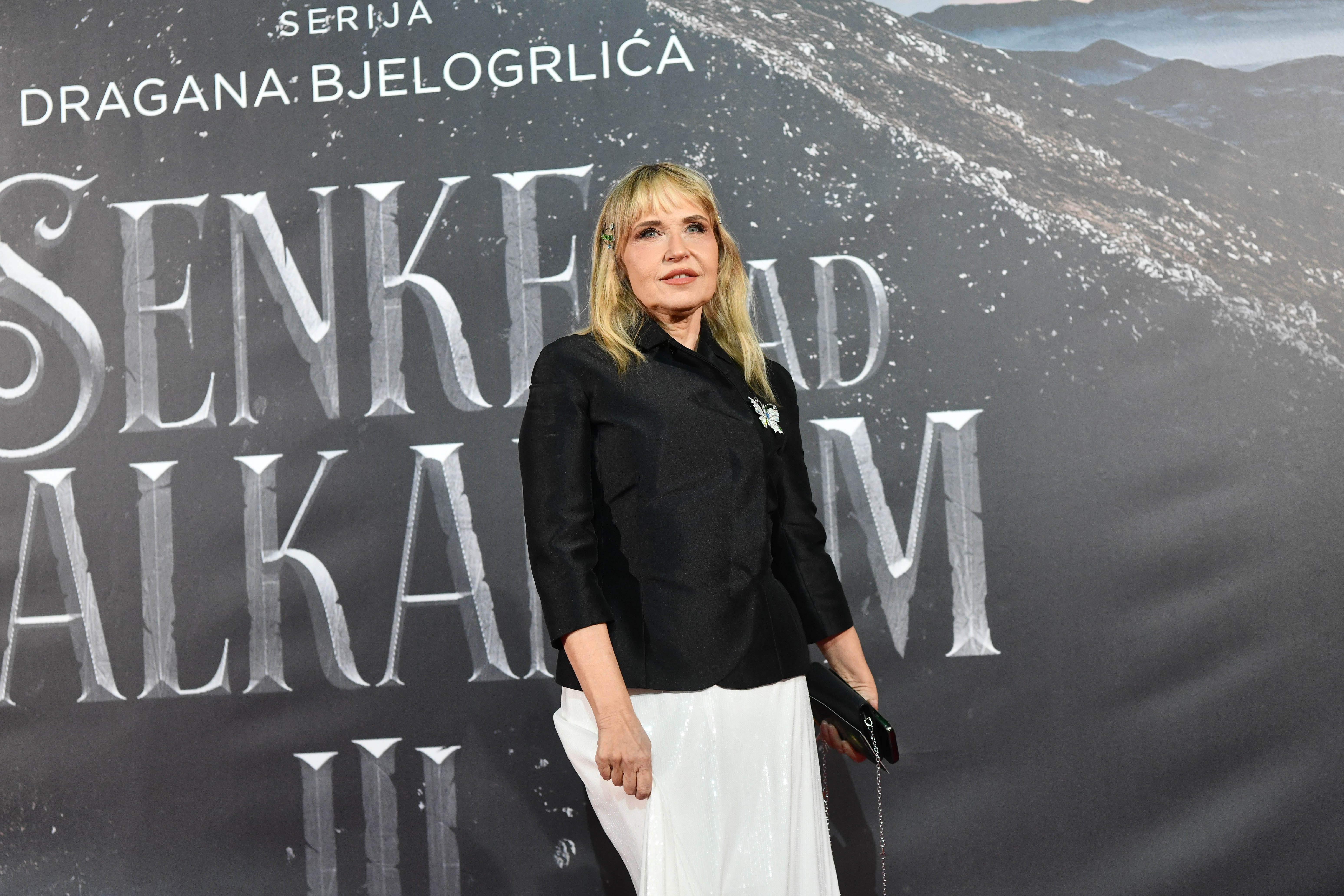 Beograd 16.03.2026. Anica Dobra. Premijera prve epizode treće sezone domaće serije Senke nad Balkanom, u MTS dvorani. Serija Senke nad Balkanom 3, premijera, prva epizoda Foto: Goran Srdanov/Nova.rs