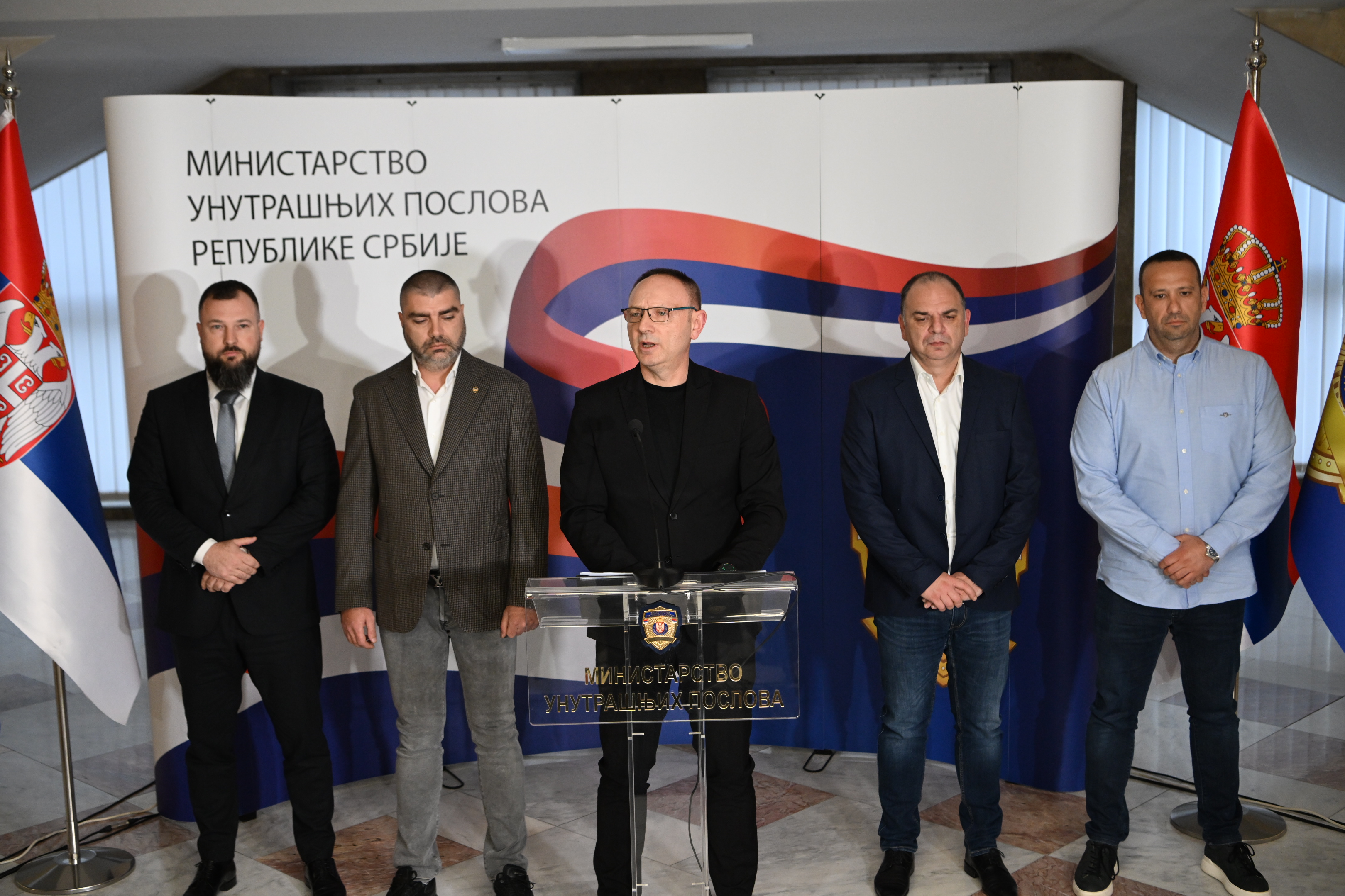 Beograd 27.03.2026. Dragan Vasiljević. Ministarstvo unutrašnjih poslova, konferencija za novinare povodom smrti studentkinje na Filozofskom fakultetu u Beogradu, KZŠ, KZN Foto: Marko Ljutica