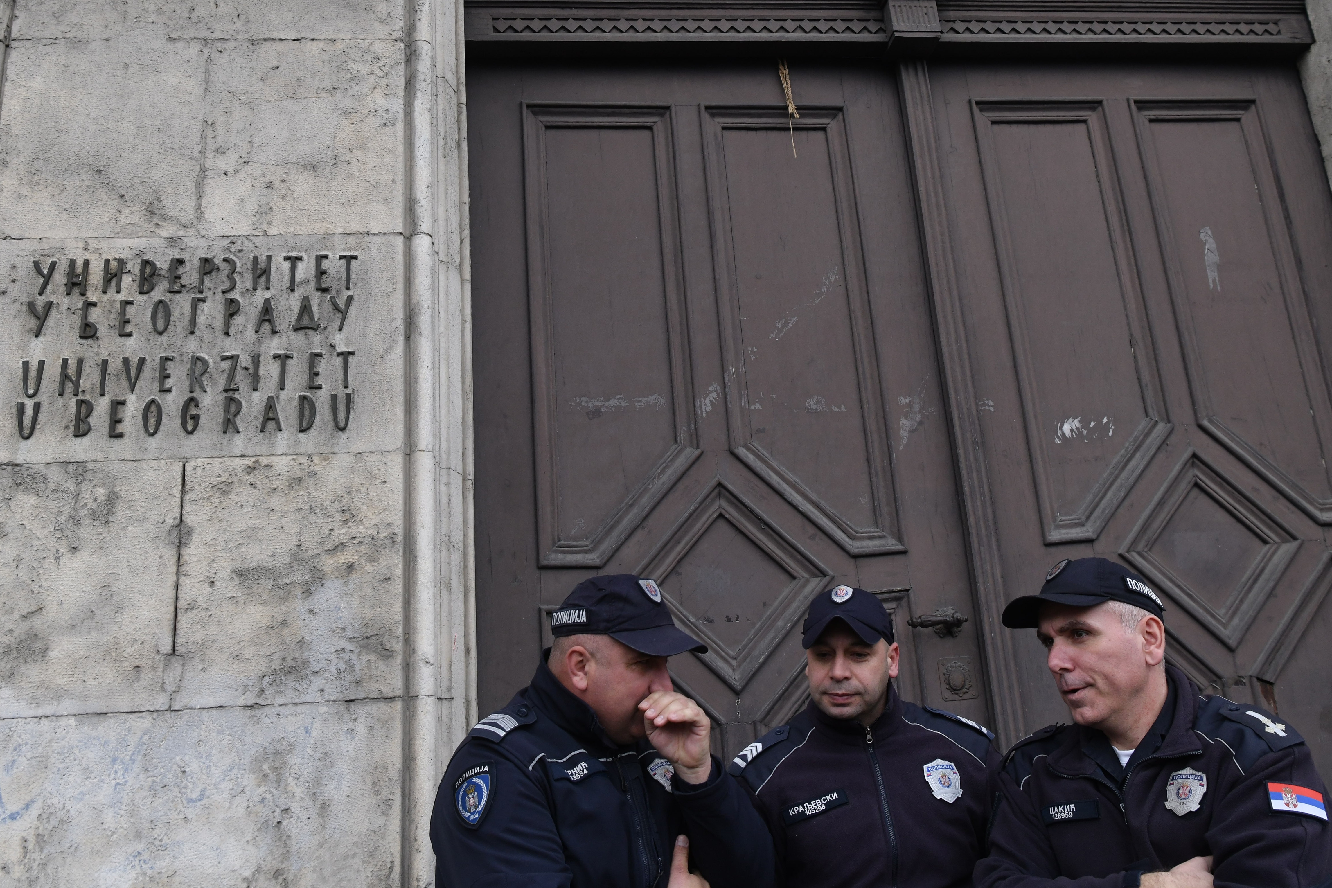 Beograd 31. mart 2026. Pripadnici Uprave kriminalisticke policije MUP RS usli su u prostorije Rektorata Univerziteta u Beogradu po nalogu Viseg javnog tuzilastva u Beogradu Foto:Goran Srdanov/Nova.rs