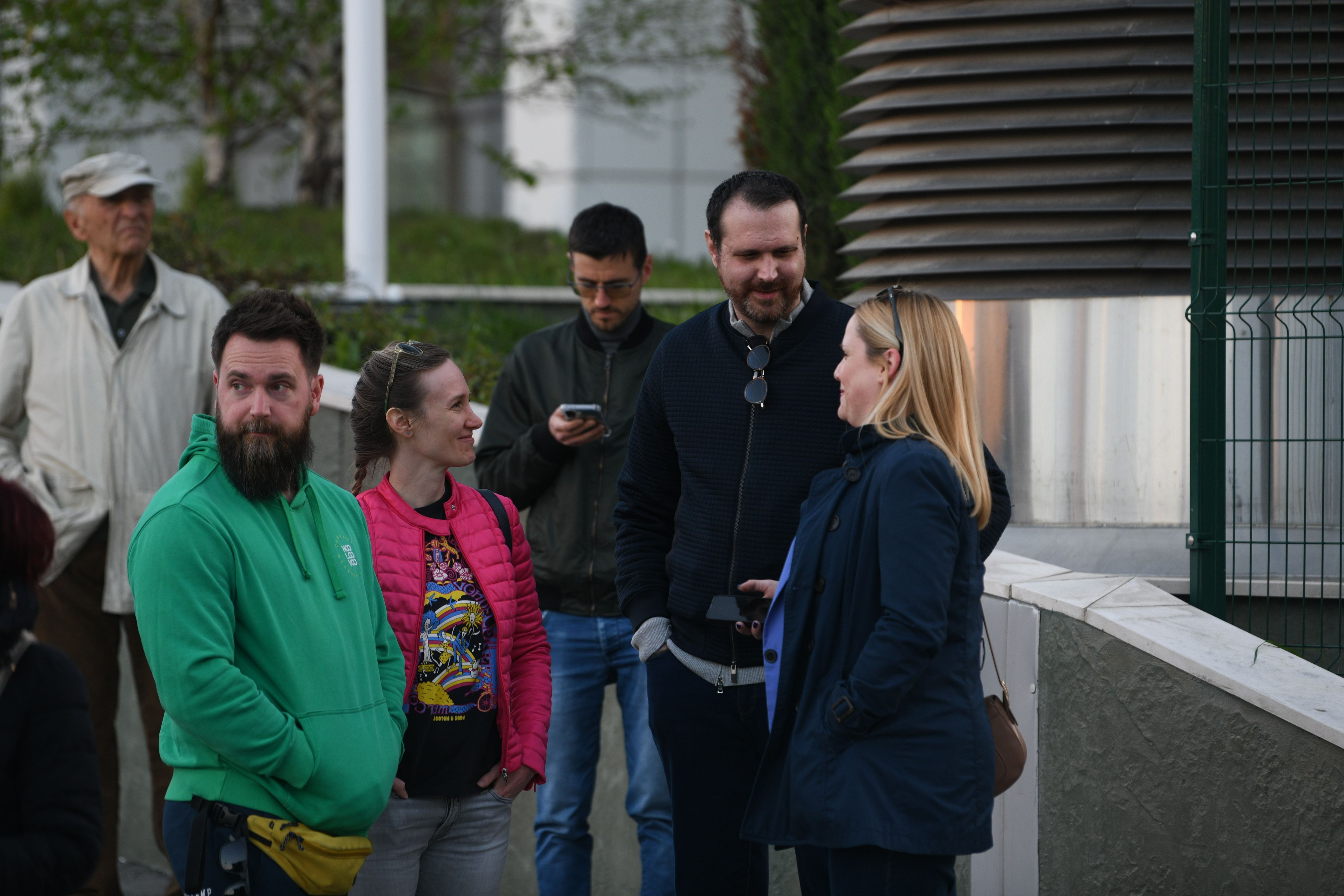 Beograd 07.04.2026. Mihailo Jovićević. Protest građana i zaposlenih ispred zgrade televizije N1 zbog smene Igora Božića. N1, protest, zaposleni, građani Foto: Filip Krainčanić/Nova.rs
