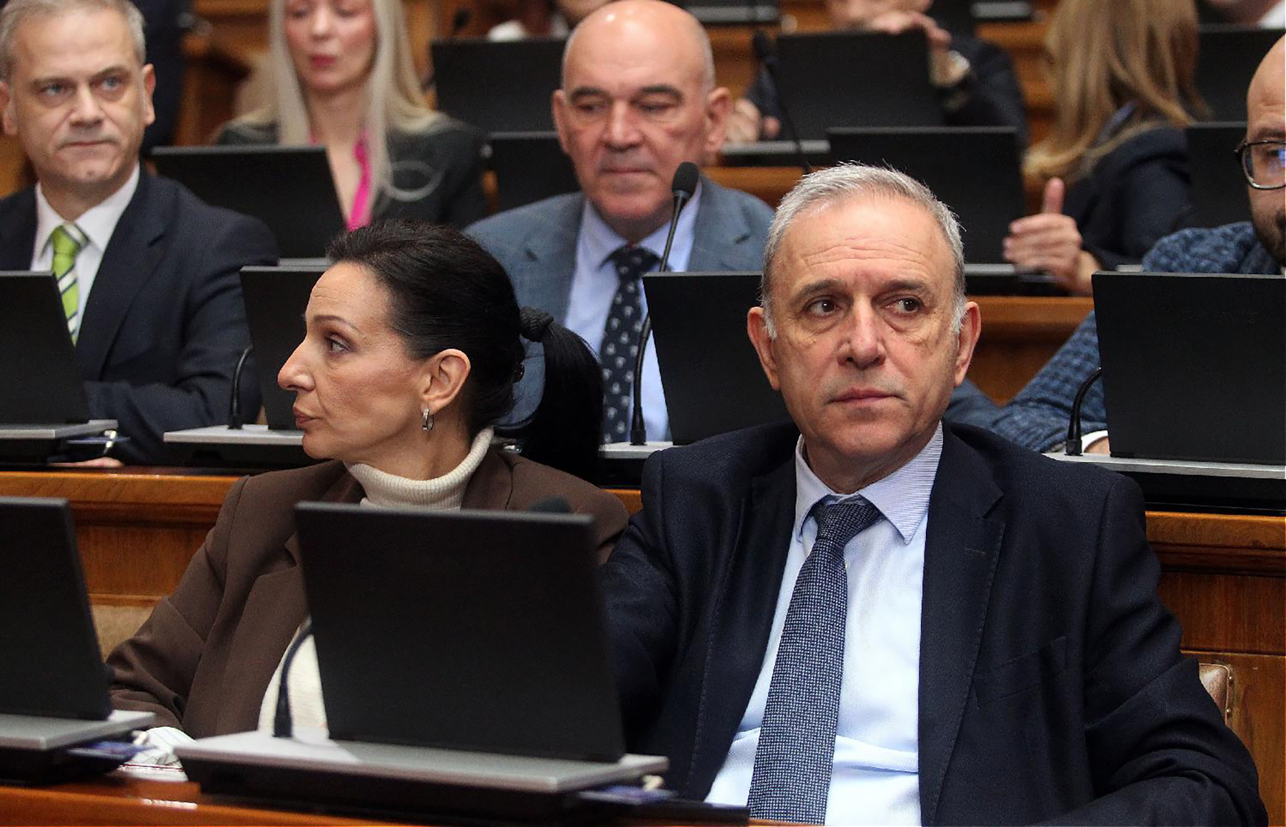 Mesto: BeogradDatum: Thu Apr 23 12:38:27 CEST 2026Dogadjaj: POLITIKA - glasanje o svim tačkama dnevnog reda druge sednice prolećnog zasedanja Skupštine SrbijeFotoreporter: Aleksandar BardaIzvor: FoNet