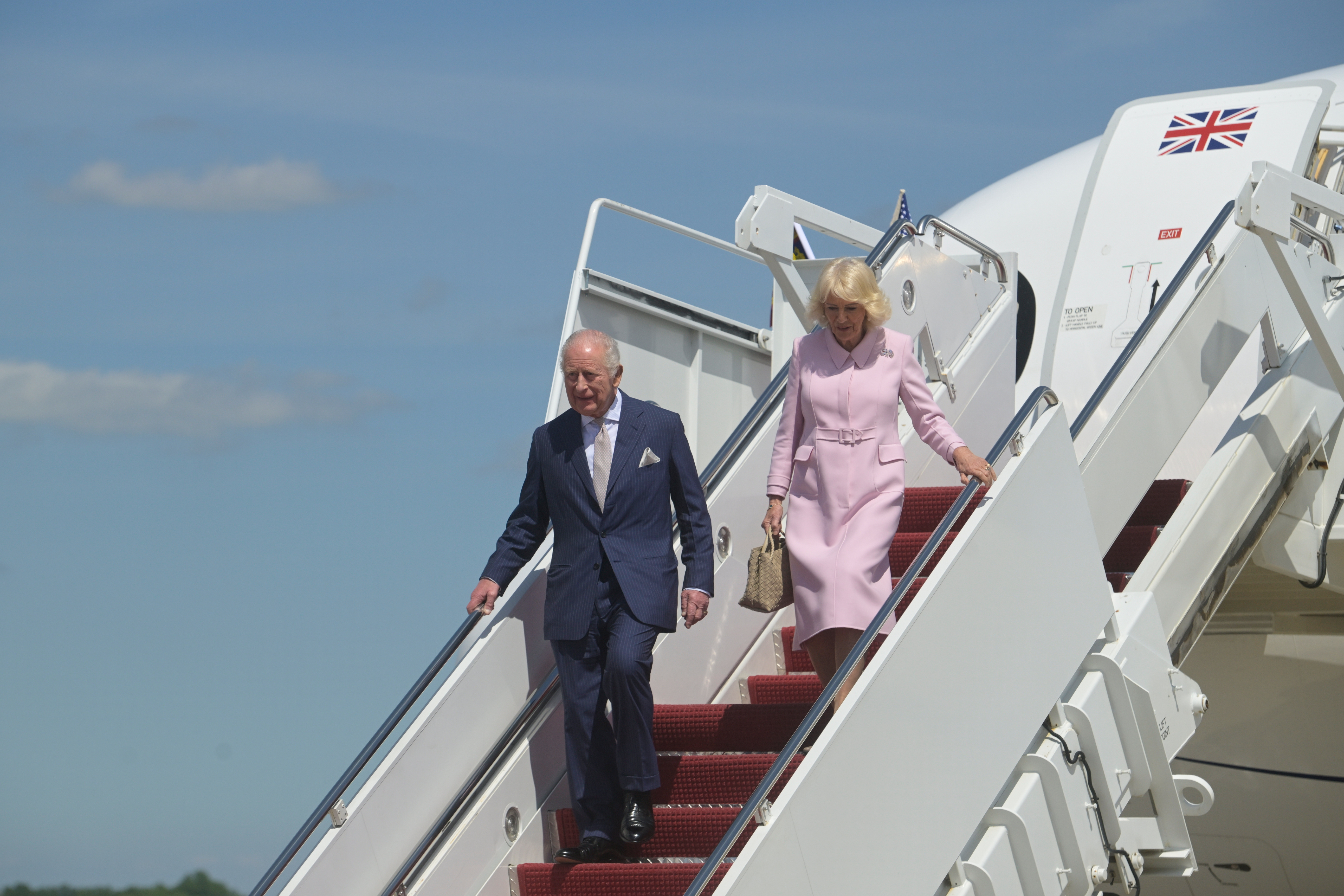 King Charles III and Queen Camilla arrive at Joint Base Andrews
