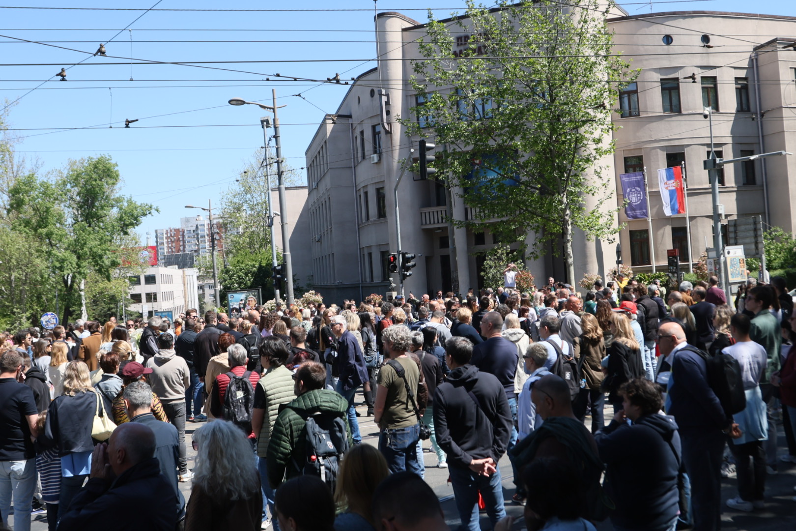 Studenti u blokadi ispred Pravnog fakulteta 030526 Foto Goran Srdanov (7).JPG