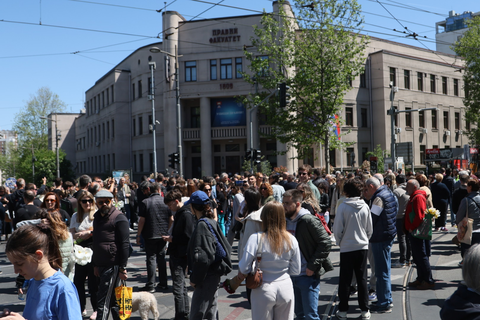 Studenti u blokadi ispred Pravnog fakulteta 030526 Foto Goran Srdanov (4).JPG