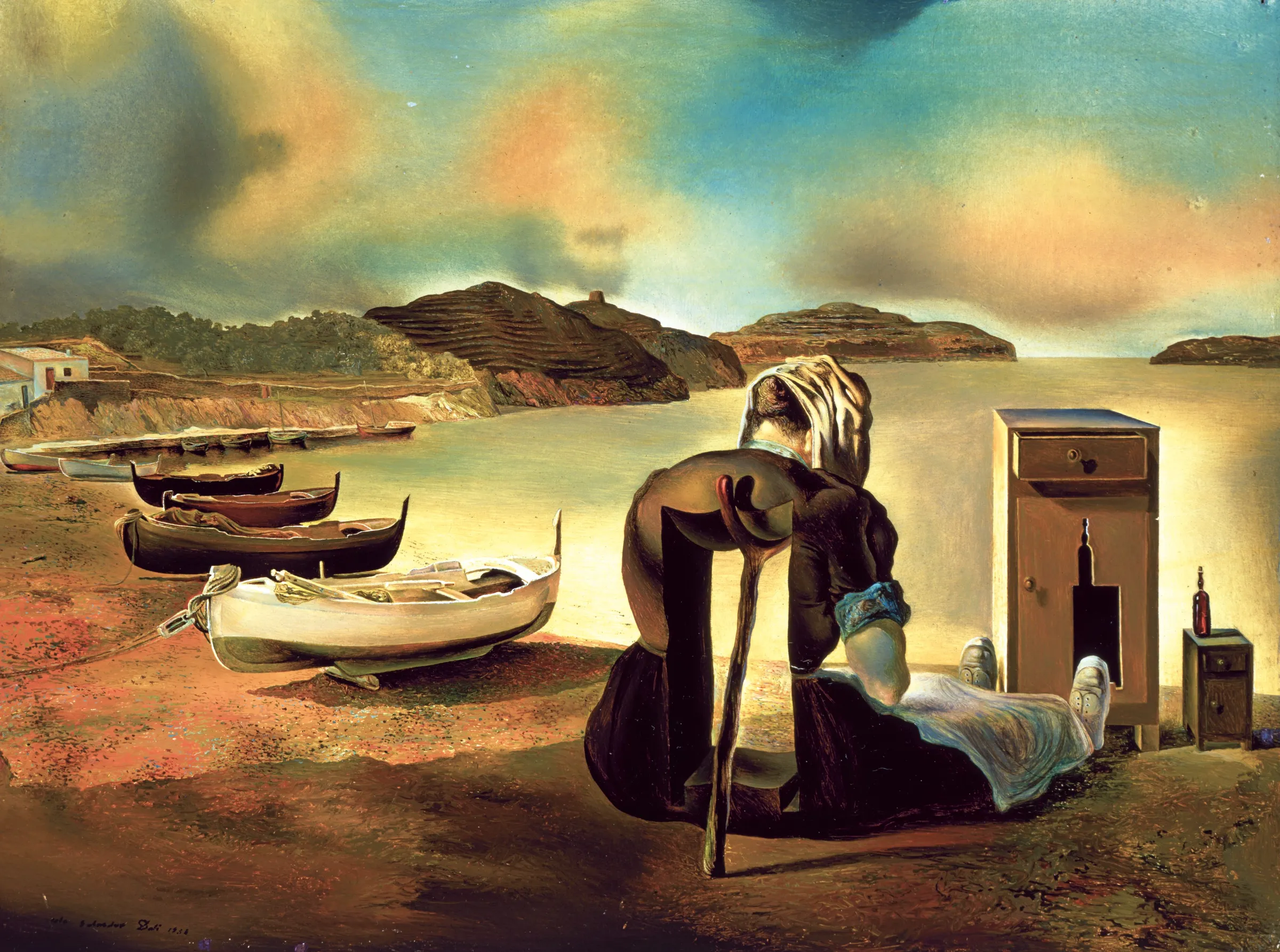 Salvador Dali slika, didonna-salvador-dal-le-sevrage-du-meuble-aliment-the-weaning-of-furniture-nutrition-1934.webp