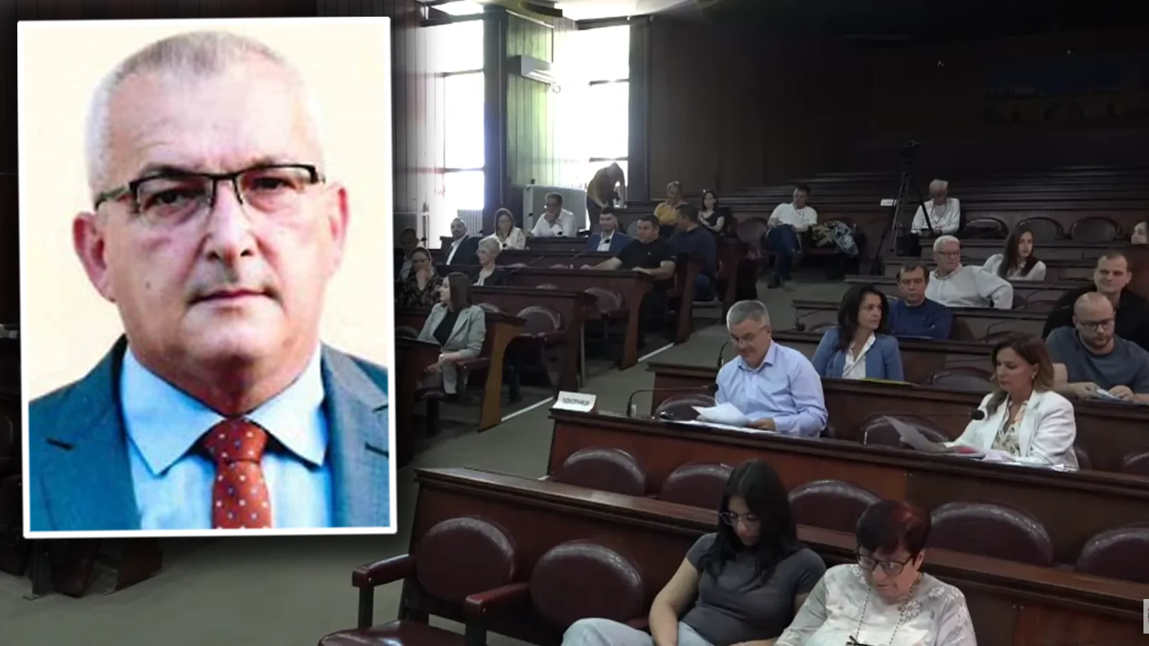 Velibor Milojčić, Sednica Skupštine opštine Kula kombo
