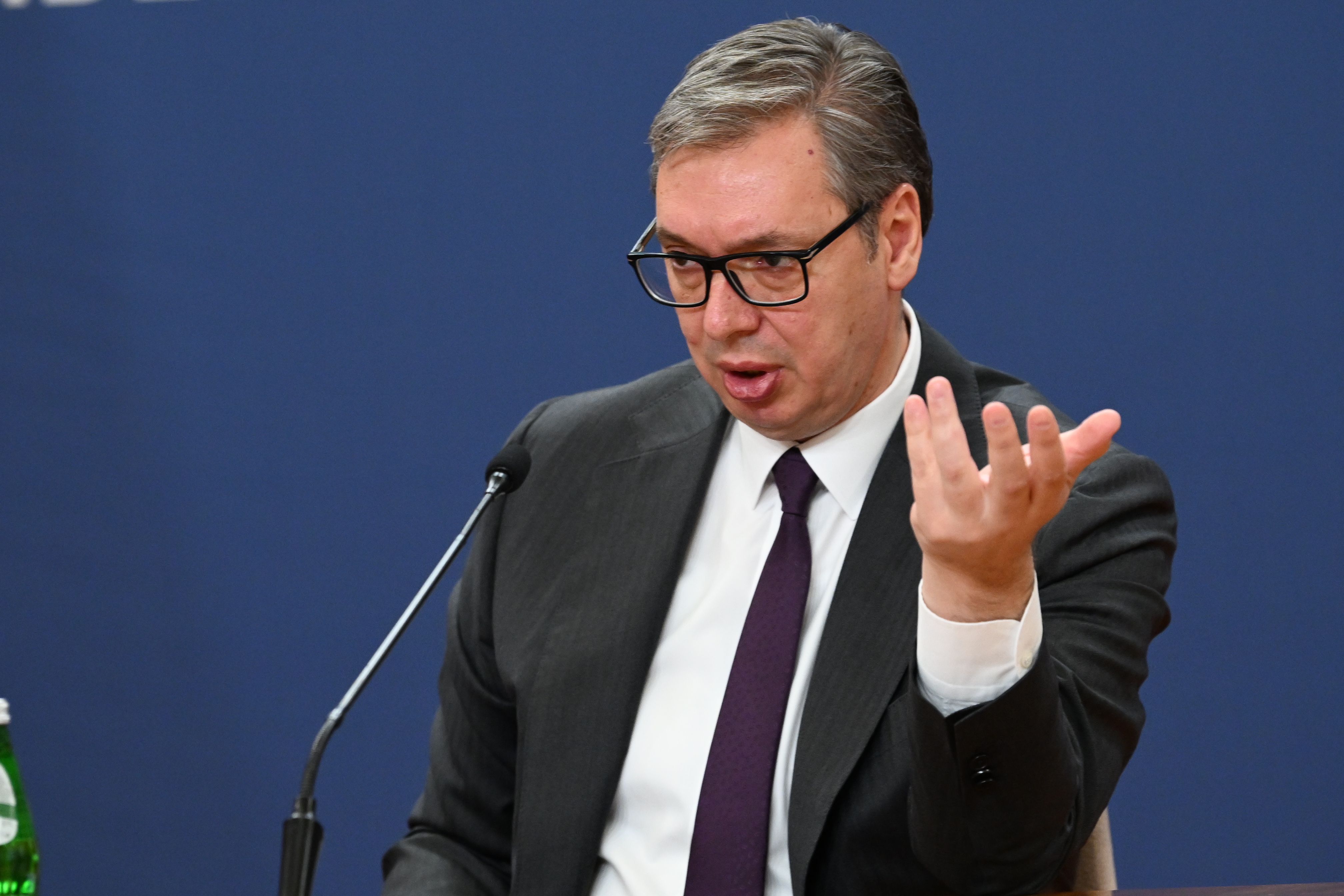 Beograd 16.05.2026. Aleksandar Vučić. Obraćanje Aleksandra Vučića i Dragana Vasiljevića u Palati Srbija, konferencija za novinare, kzš, kzn Foto: Marko Ljutica
