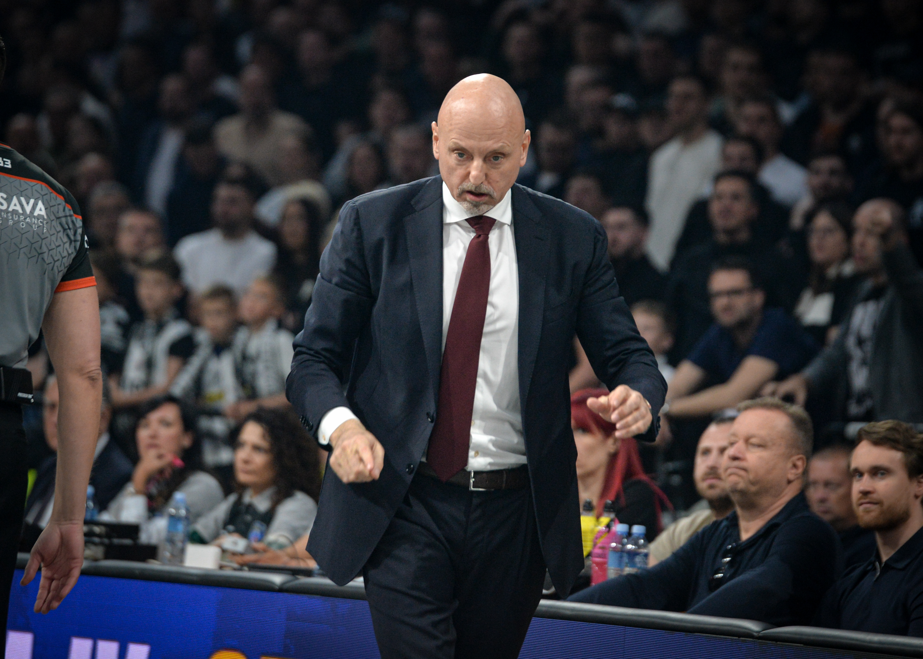 Beograd 18.05.2026. Košarka, Crvena zvzda, Partizan, prva utakmica polufinalne serije plej ofa ABA lige, Beogradska arena Foto: Janko Anđelić