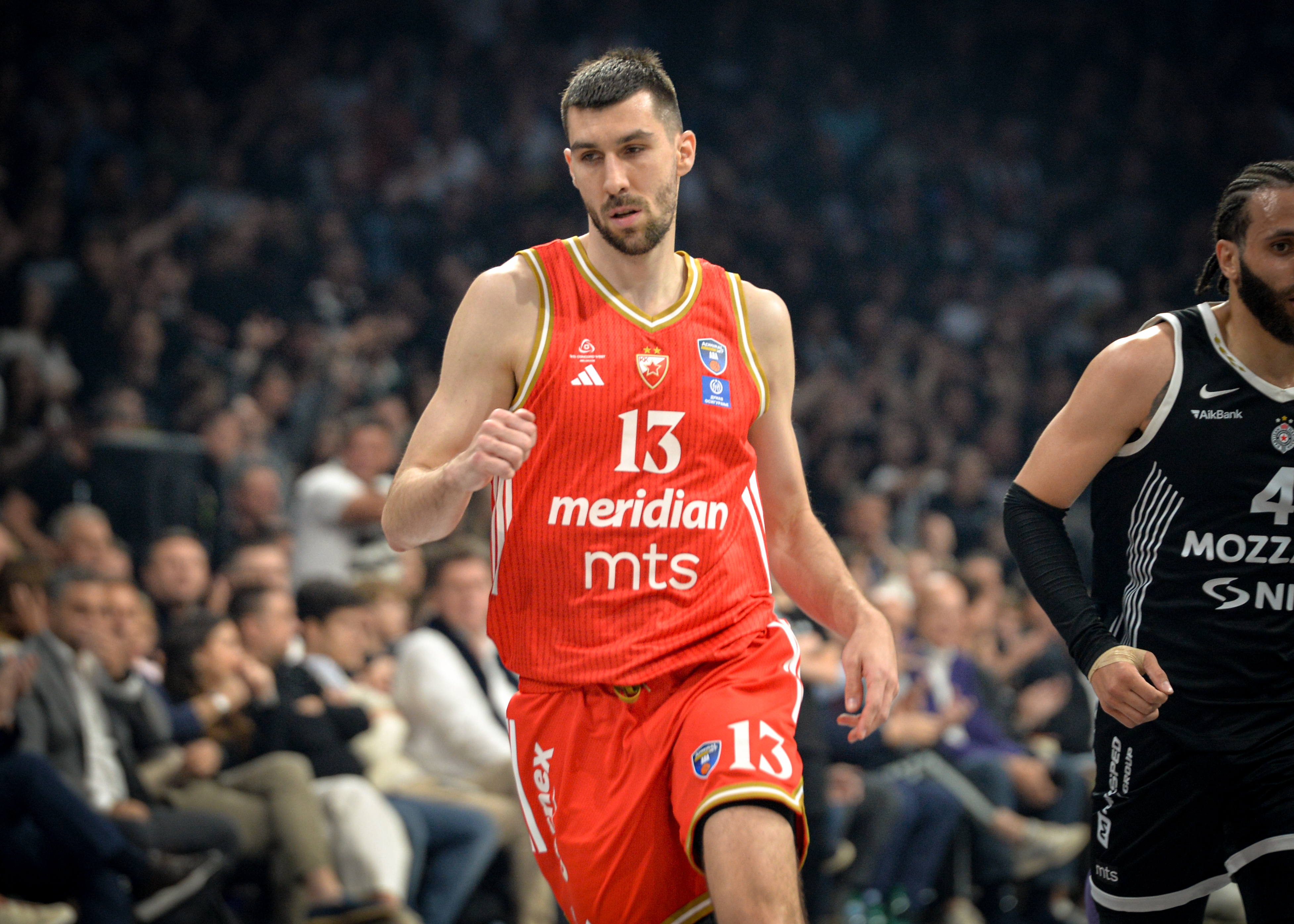 Beograd 18.05.2026. Košarka, Crvena zvzda, Partizan, prva utakmica polufinalne serije plej ofa ABA lige, Beogradska arena Foto: Janko Anđelić