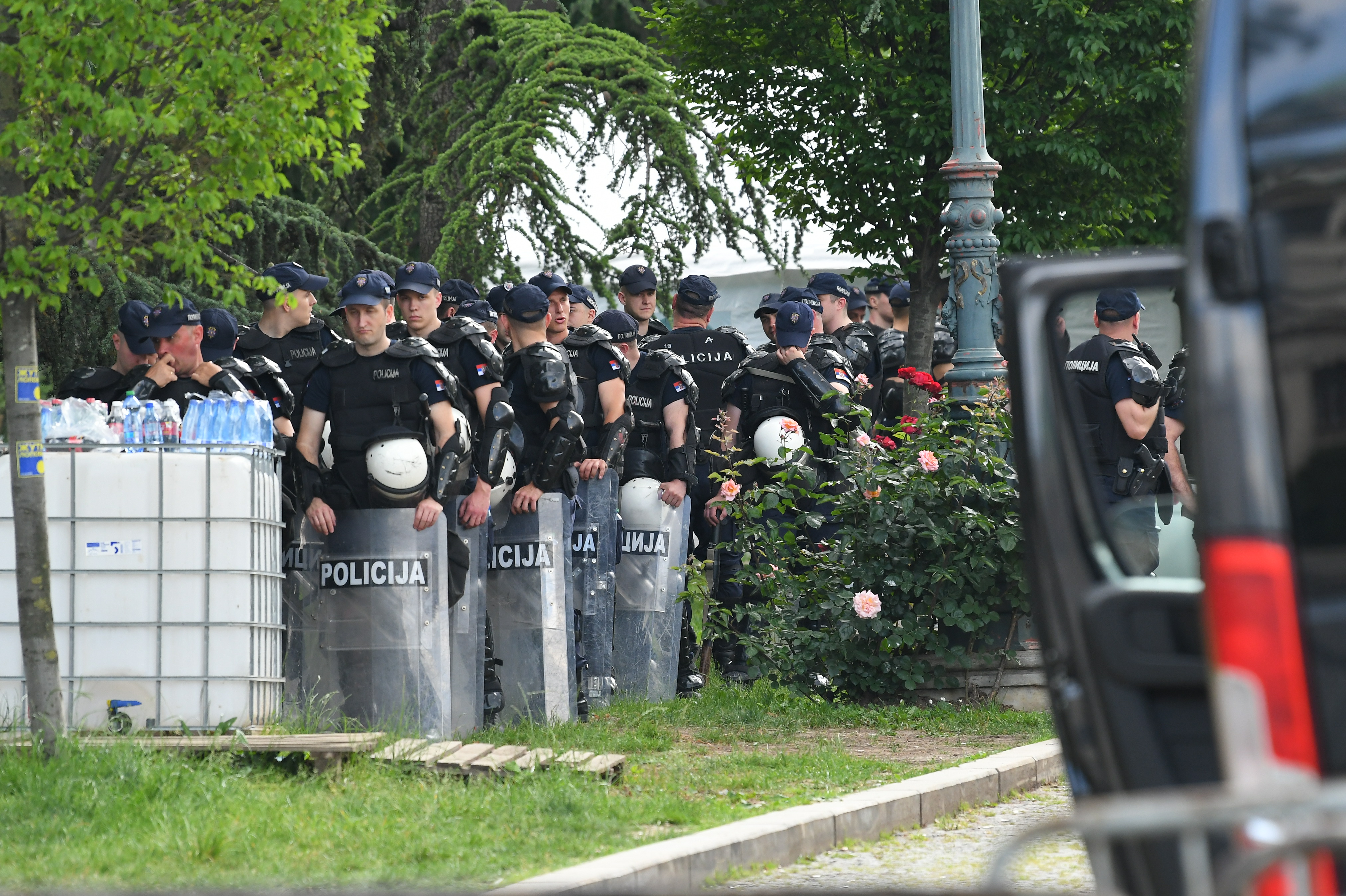 Beograd 23. maj 2026. Incident ispred Ćacilenda i Ćacilend pred veliki studetnski protes na Slaviji  Foto Marko Ljutica