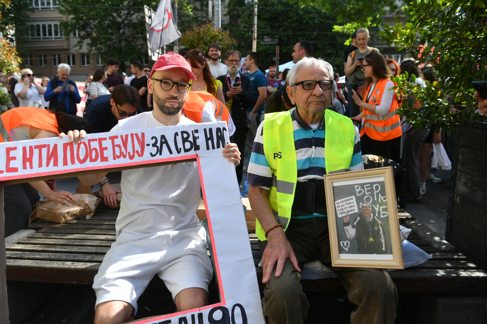 Beograd 23. maj 2026. Protest Ti i ja, Slavija, jer studenti pobeđuju Pravni fakultet  Foto Vladislav Mitić Nova.rs