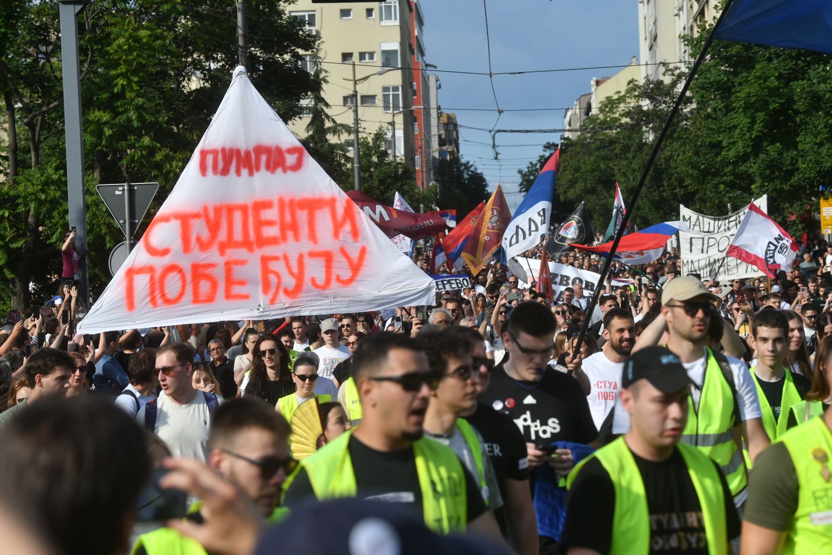 Beograd 23. maj 2026. Protest Ti i ja, Slavija, jer studenti pobeđuju Pravni fakultet  Foto Vladislav Mitić Nova.rs