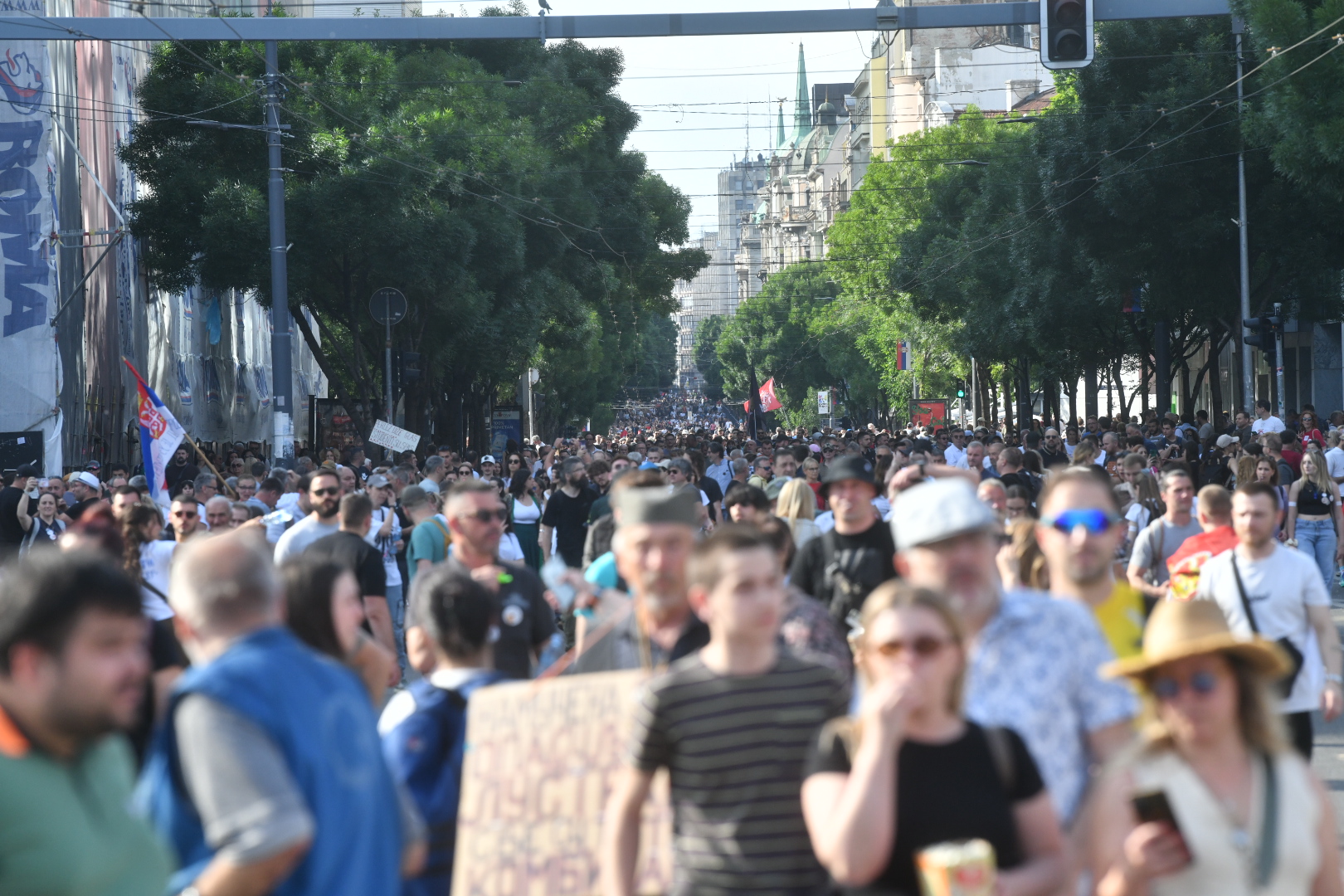 Beograd 23. maj 2026. Protest Ti i ja, Slavija, jer studenti pobeđuju Pravni fakultet  Foto Vladislav Mitić Nova.rs