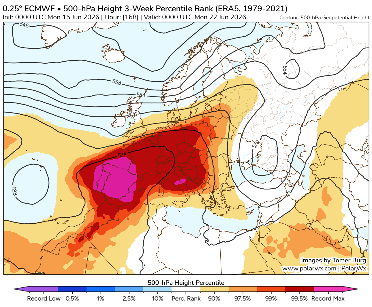 heat-dome-europe-heatwave-june-summer-2026-forecast-percentile-rank.png