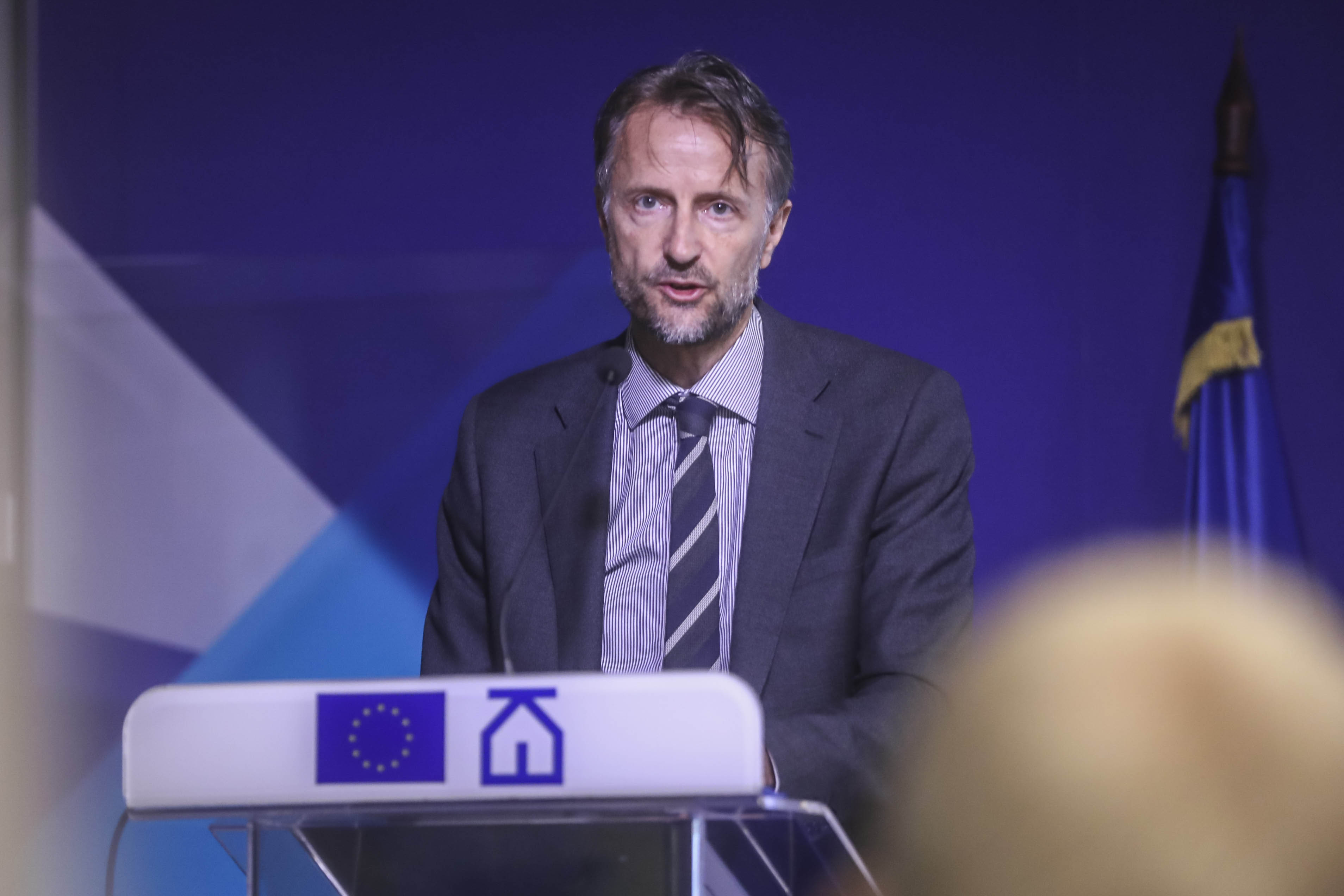 Beograd 03.07.2026. Andreas fon Bekerat. Konferencija za novinare povodom 18. književnog festivala Krokodil održana je u Evropskoj kući. Krokodil, pres konferencija, kzš, kzn Foto: Goran Srdanov/Nova.rs