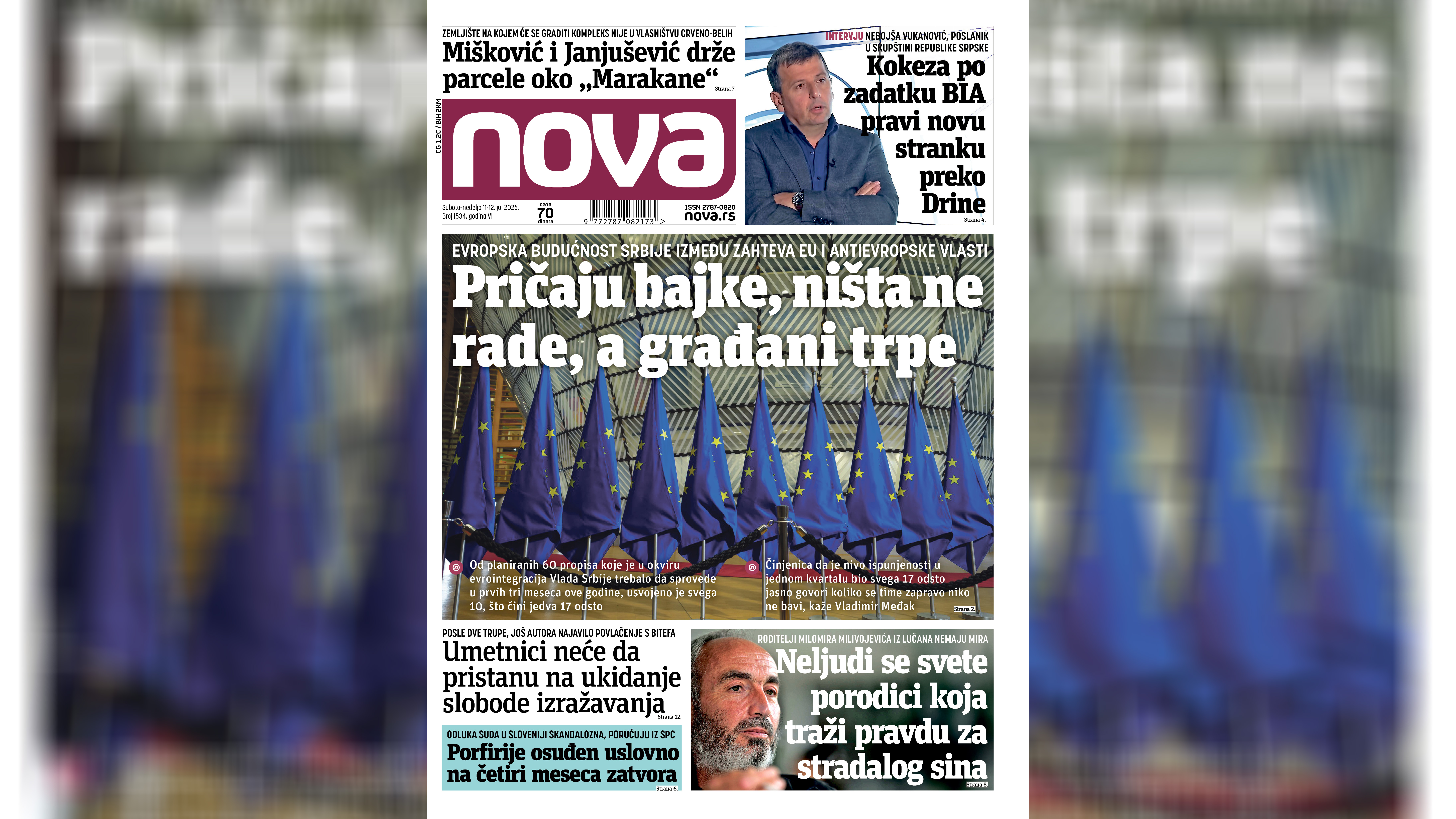 naslovna strana novine nova vikend izdanje subota nedelja 11-12072026 01.jpg