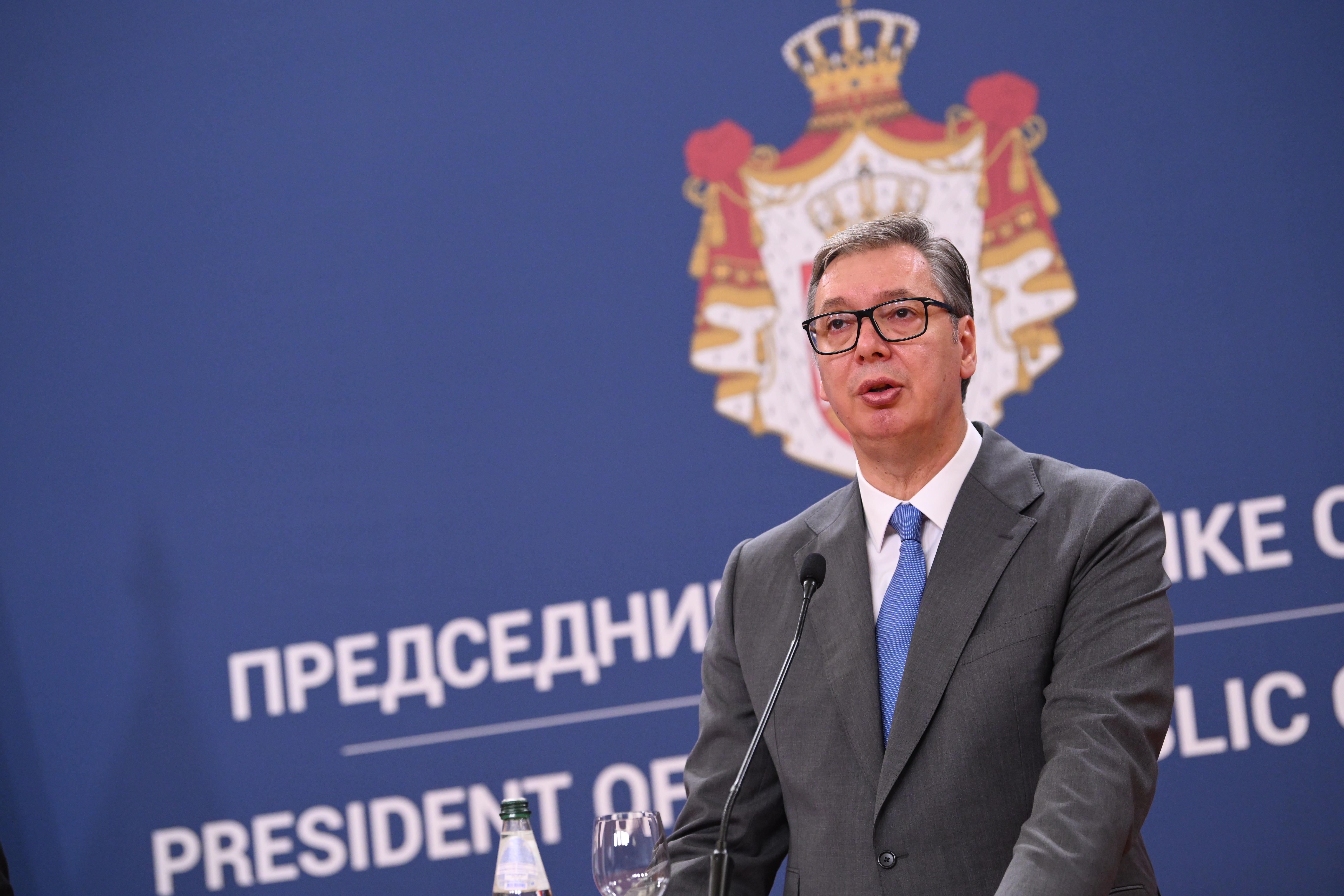 Beograd 23.07.2026. Aleksandar Vučić. Poseta premijera Češke Andreja Babiša Beogradu Foto: Marko Ljutica