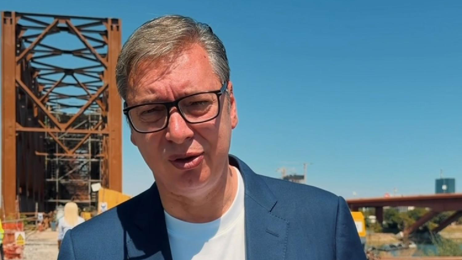 Aleksandar Vučić obilazak rekonstrukcija stari železnički most