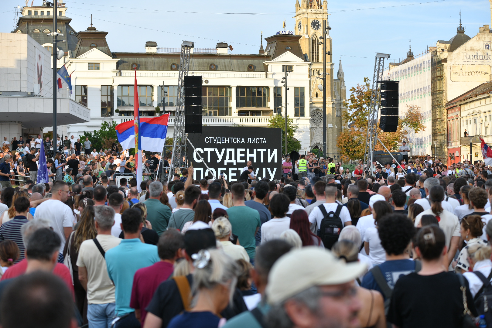 Novi Sad 10.09.2026. Studentska kampanja, studentski miting, početak studentske predizborne kampanje Foto: Nenad Mihajlović/Nova.rs BEZ POTPISA