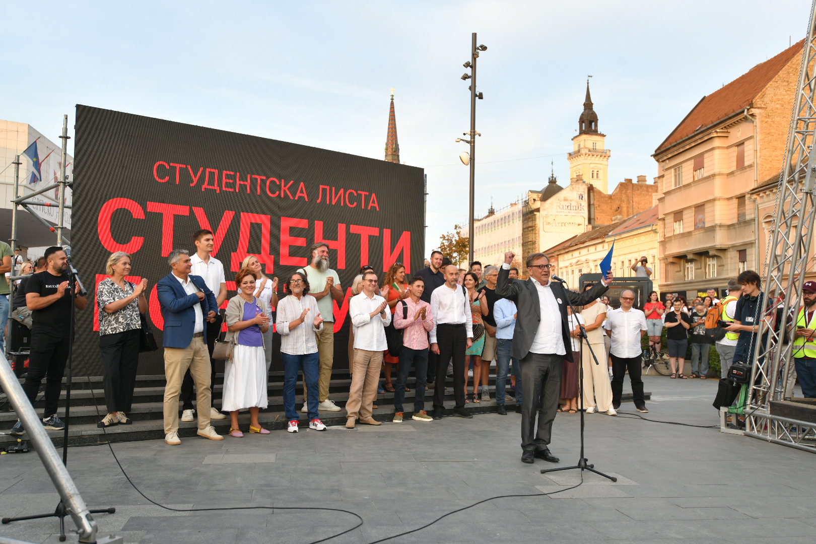 Novi Sad 10.09.2026. Studentska kampanja, studentski miting, početak studentske predizborne kampanje Foto: Nenad Mihajlović/Nova.rs BEZ POTPISA