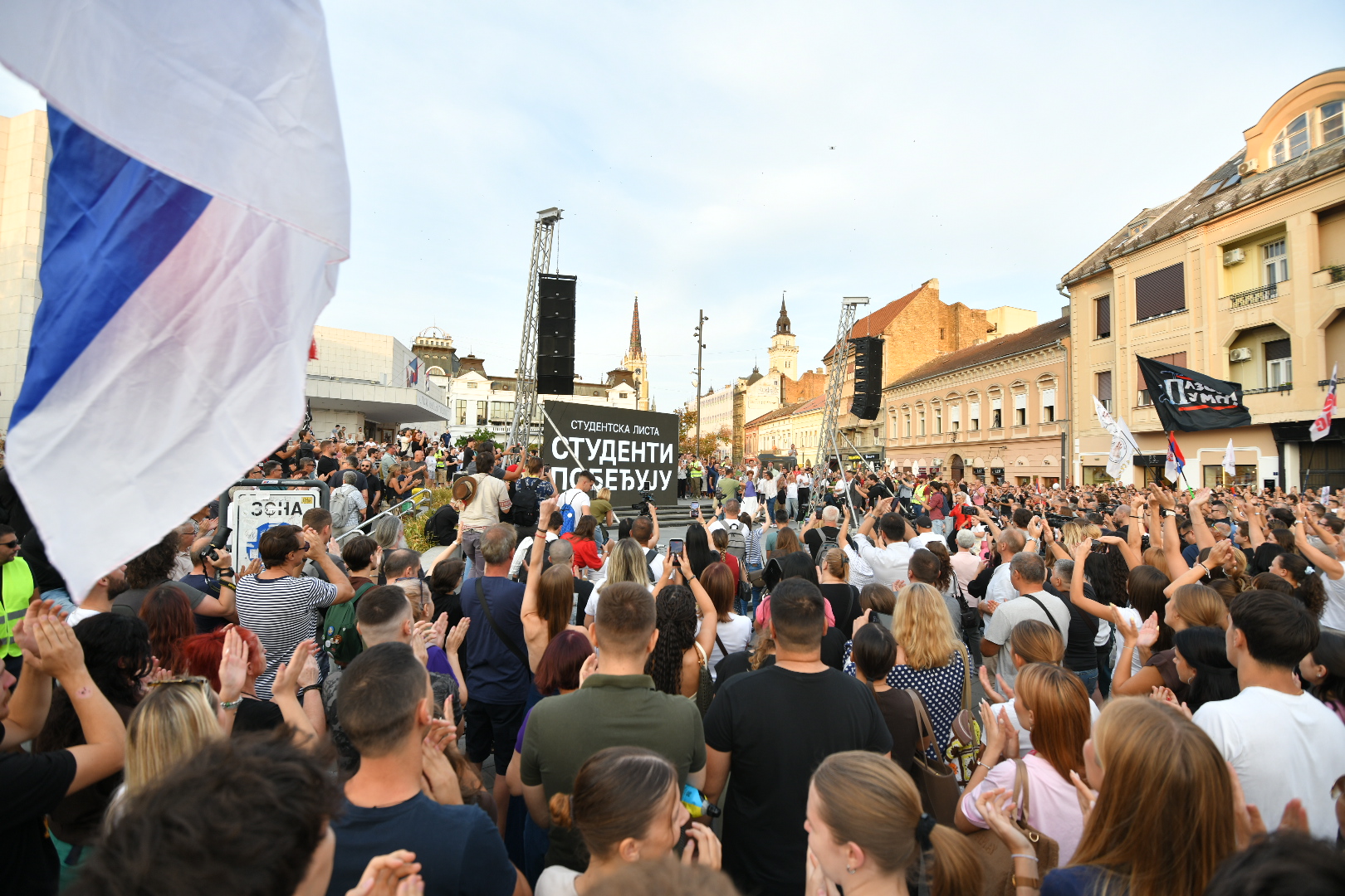 Novi Sad 10.09.2026. Studentska kampanja, studentski miting, početak studentske predizborne kampanje Foto: Nenad Mihajlović/Nova.rs BEZ POTPISA