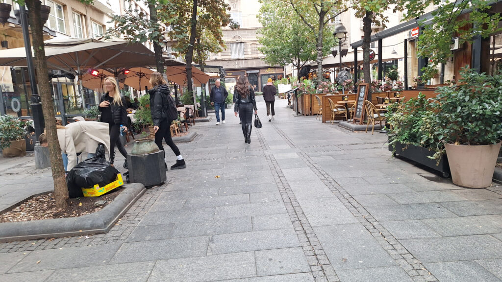 Beograd 09.10.2025. Knez Mihailova, Đubre, Smeće