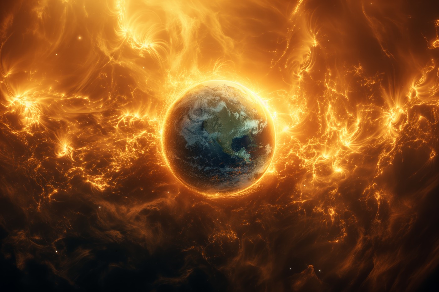 Solar wind,  the flow of particles,  geomagnetic storm.,Image: 847426183, License: Royalty-free, Restrictions: , Model Release: no, Credit line: Uladzislau Salikau / Panthermedia / Profimedia